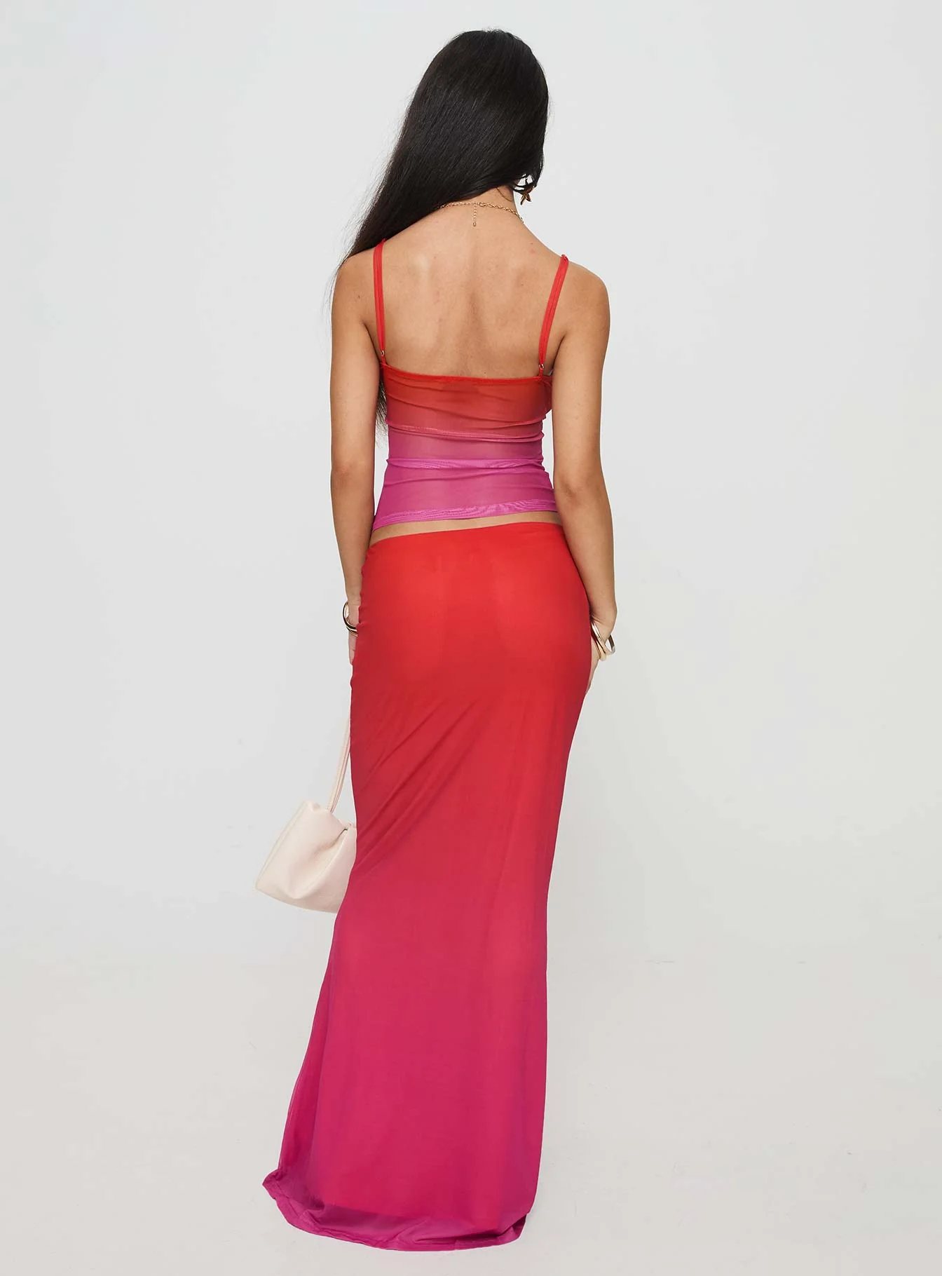 Teen Spirit Maxi Skirt Pink Ombre