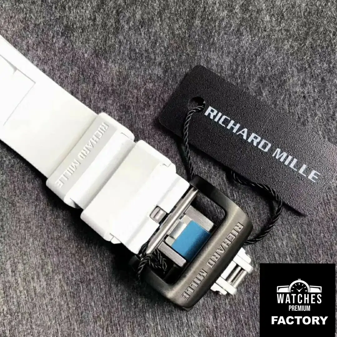 Richard Mille RM035 Americas KV Factory White Rubber Strap