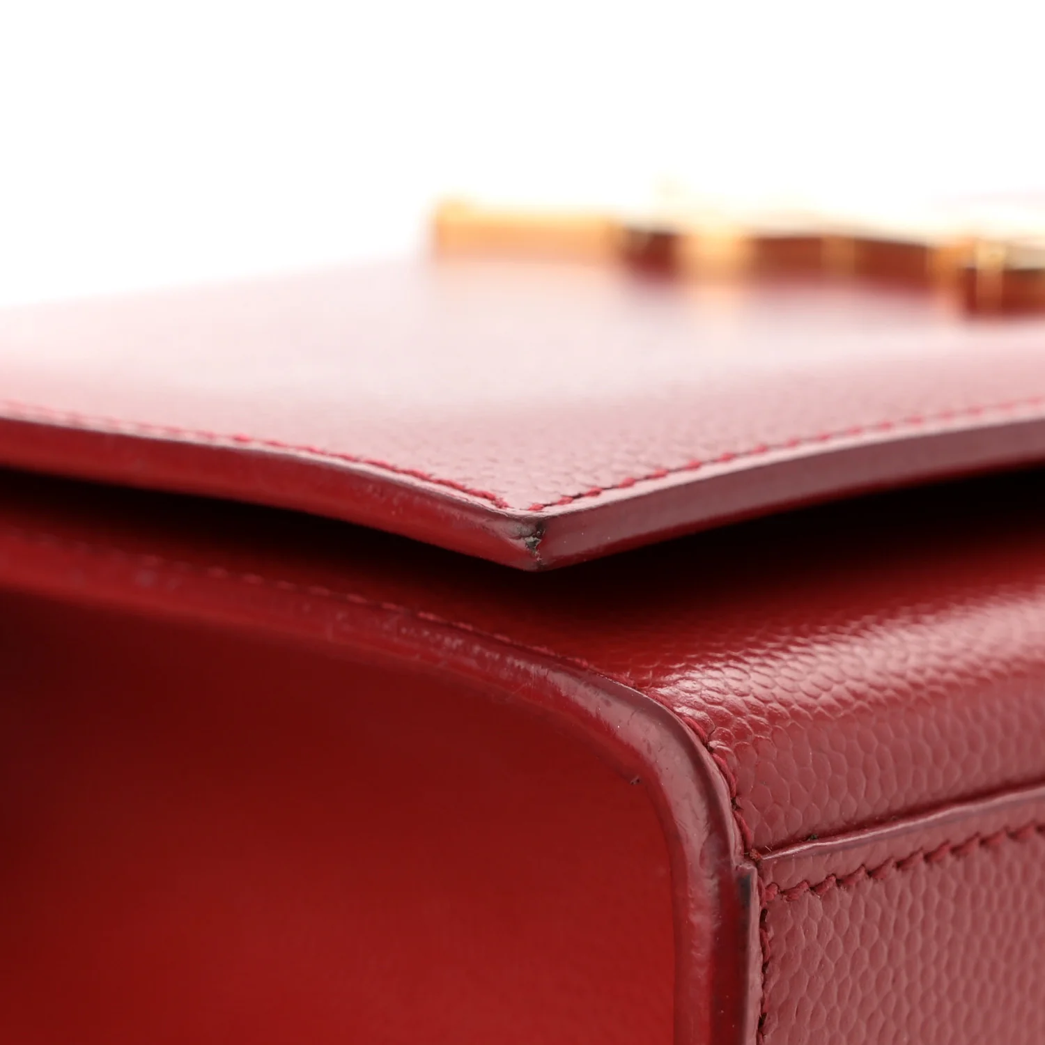 Grain De Poudre Small Monogram Kate Satchel Red - Top Club