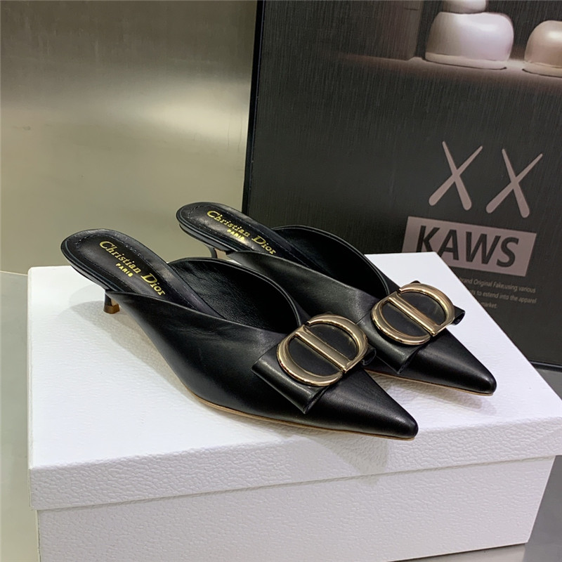 Dior spring and summer new jelly-colored pointed mules - Sneaker Replica Workshop