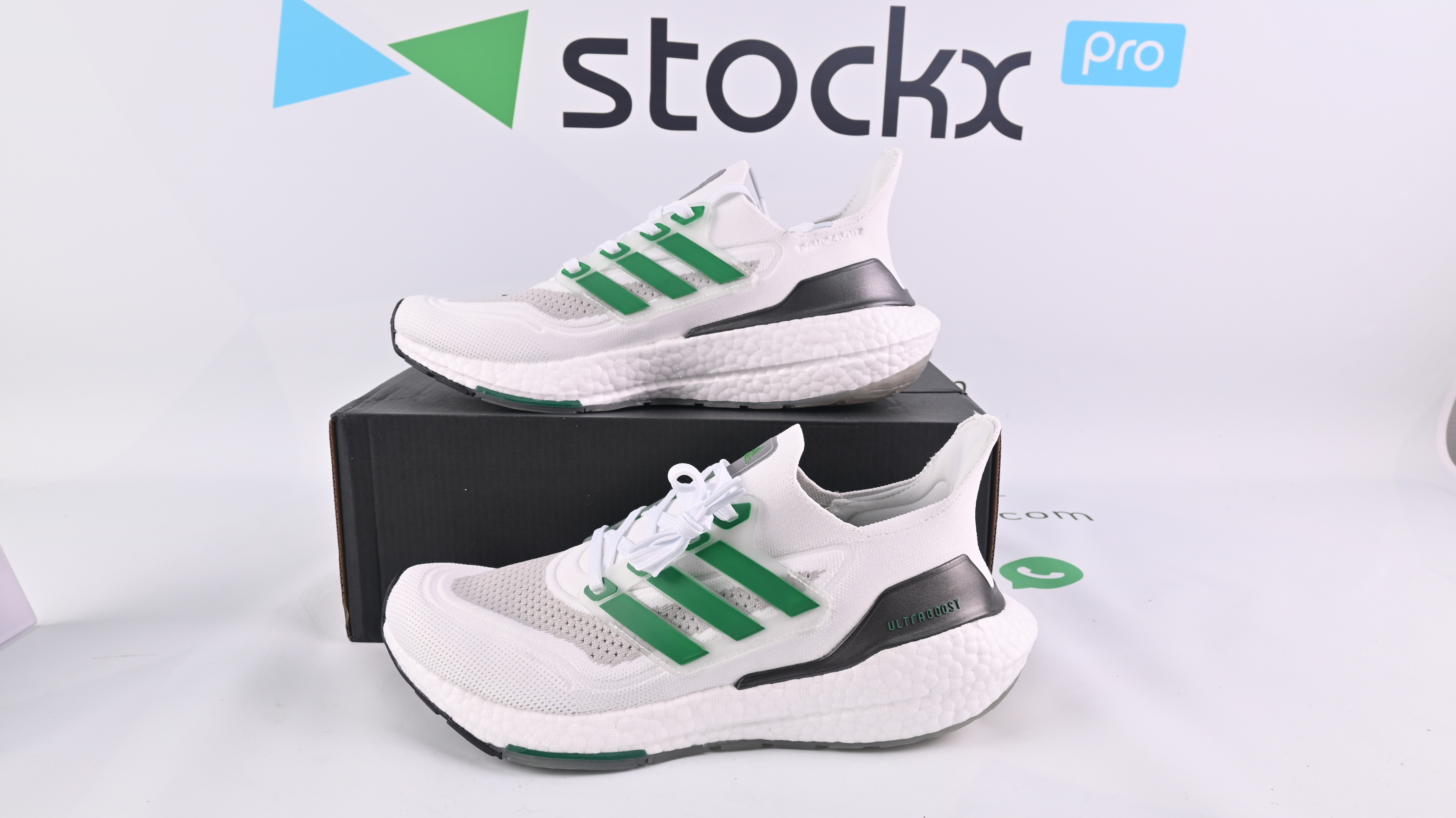 adidas Ultra Boost 21 White Sub Green FZ2326 - Sneaker Replica Workshop