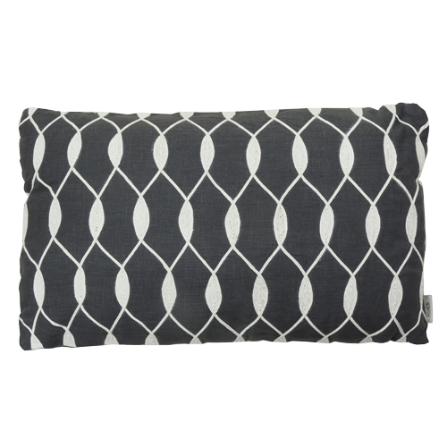 Kussen Entwined linnen charcoal