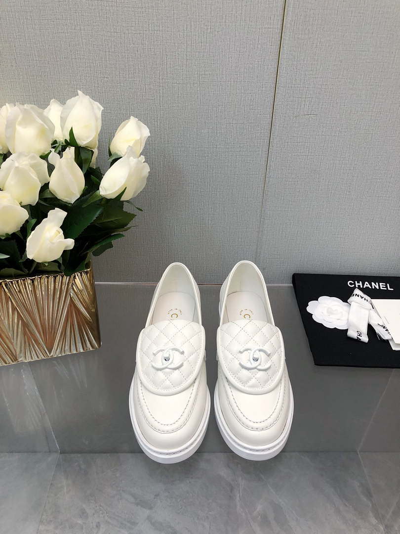 Chanel Women's G45474 Fashion Loafers Moccasins Lambskin C90402 - Sneaker Replica Workshop