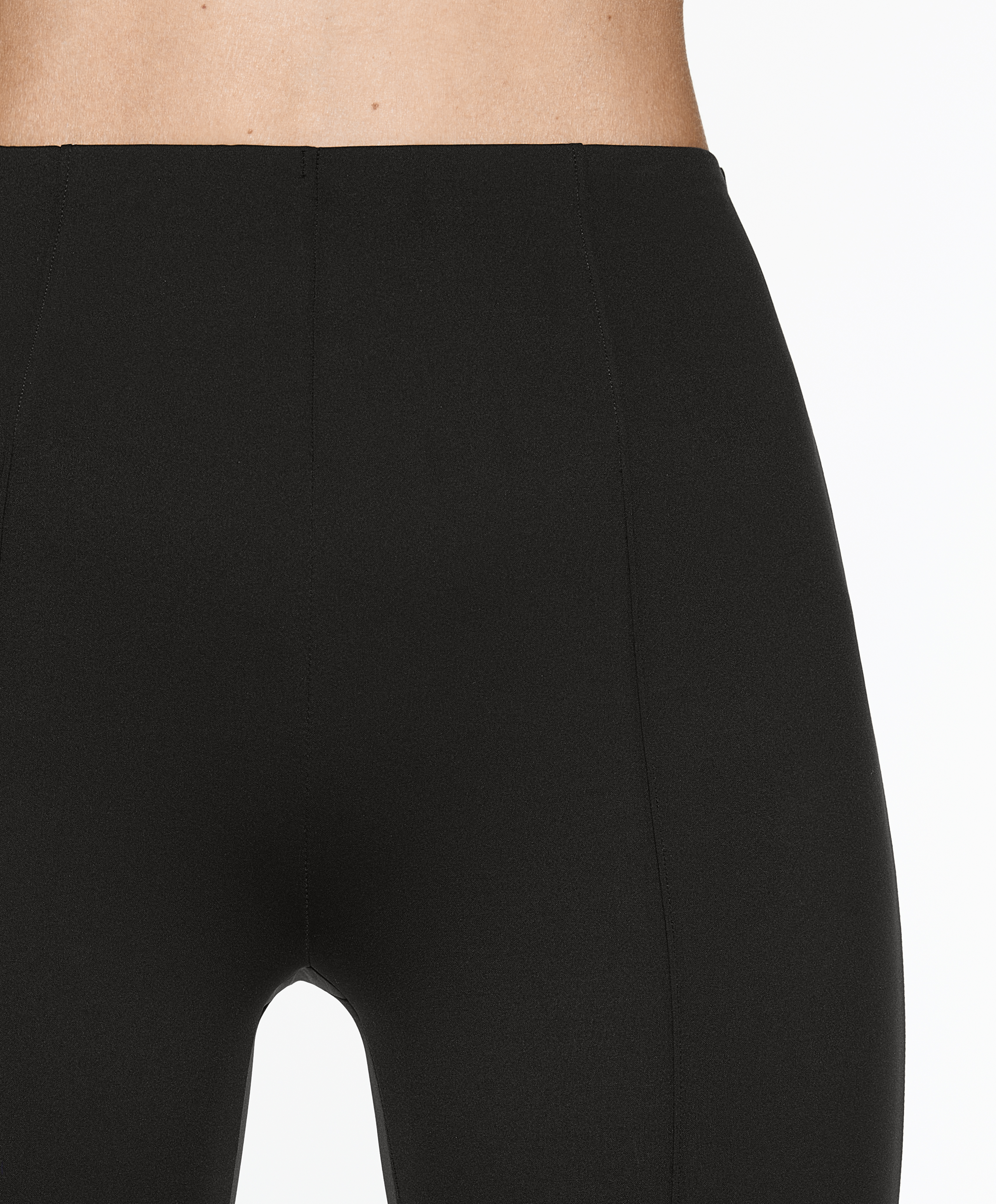 OYSHO Neoprene-effect flare trousers