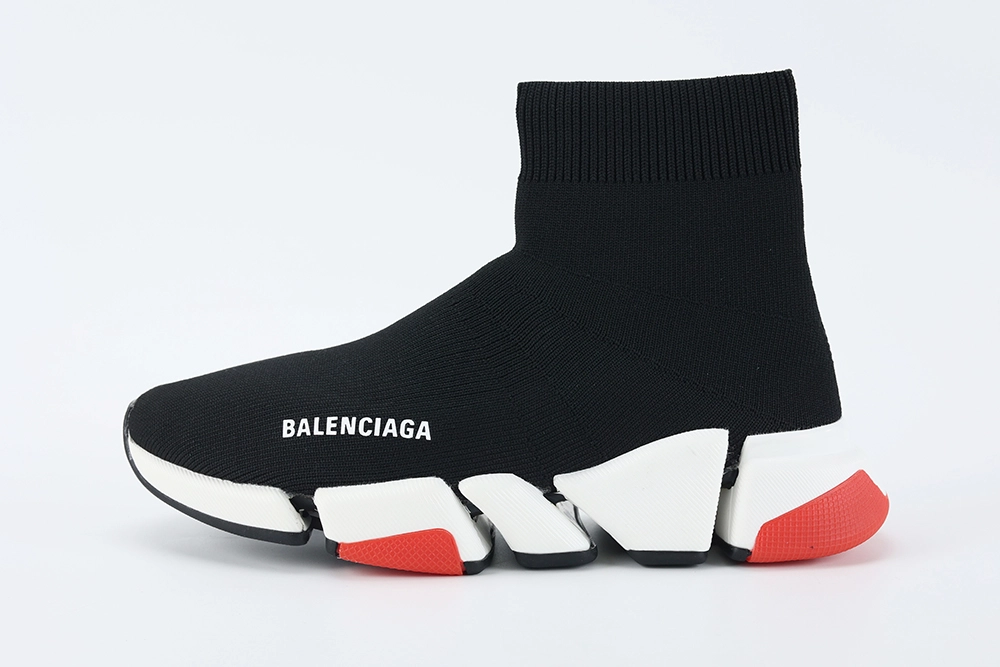 Balenciaga Wmns Speed 2.0 Sneaker  Black Red - Sneaker Replica Workshop