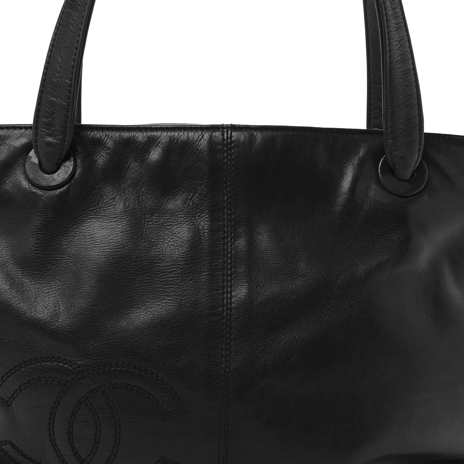 Lambskin CC Shoulder Bag Black - Top Club
