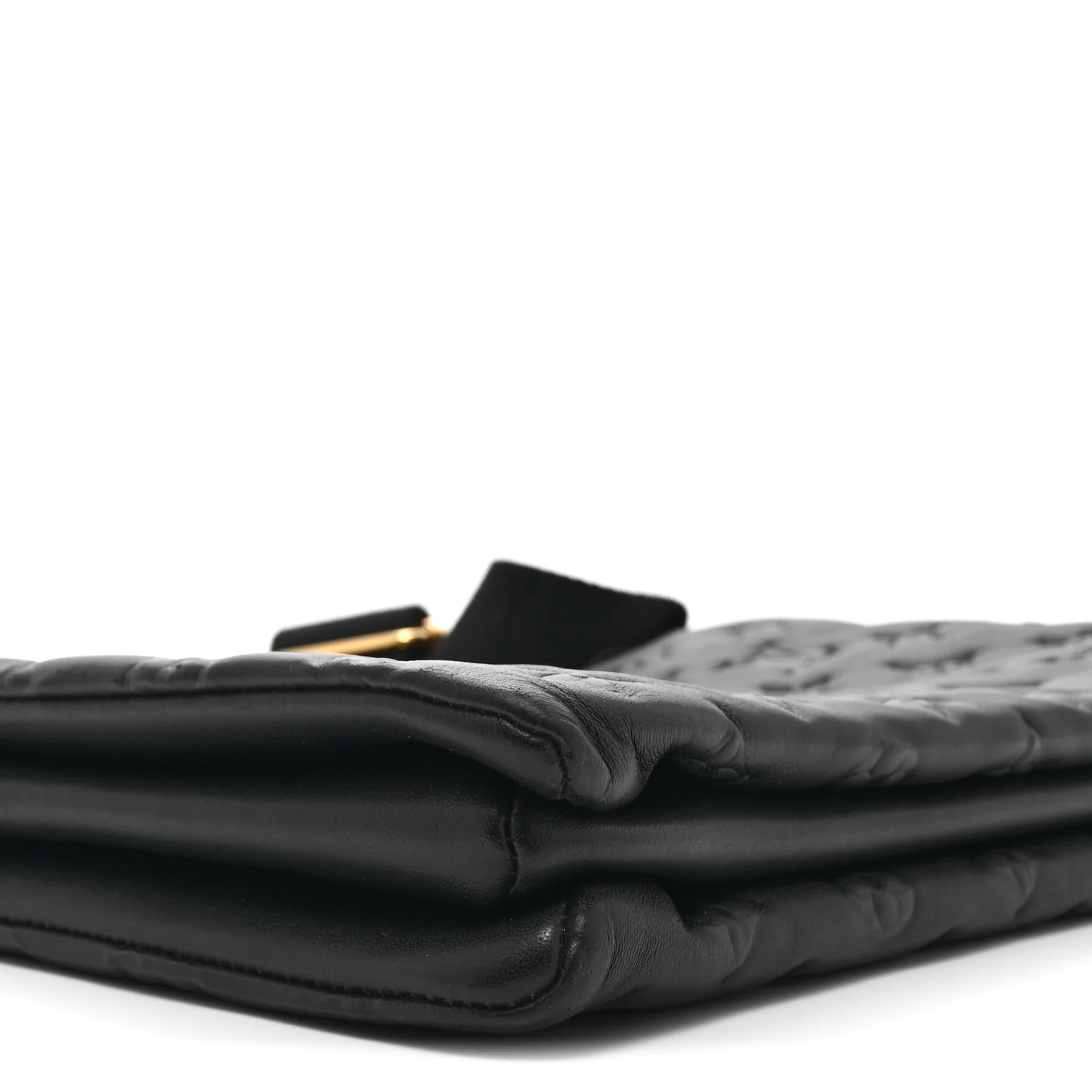 Lambskin Embossed Monogram Coussin PM Black - Top Club
