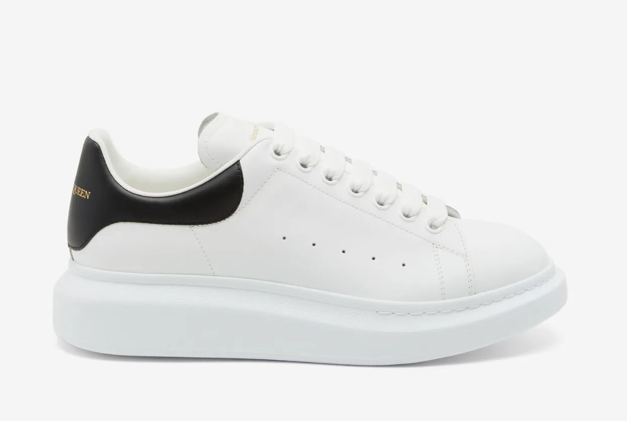 Alexander Mcqueen Men's Oversized Sneaker in White/black - Sneaker Replica Workshop