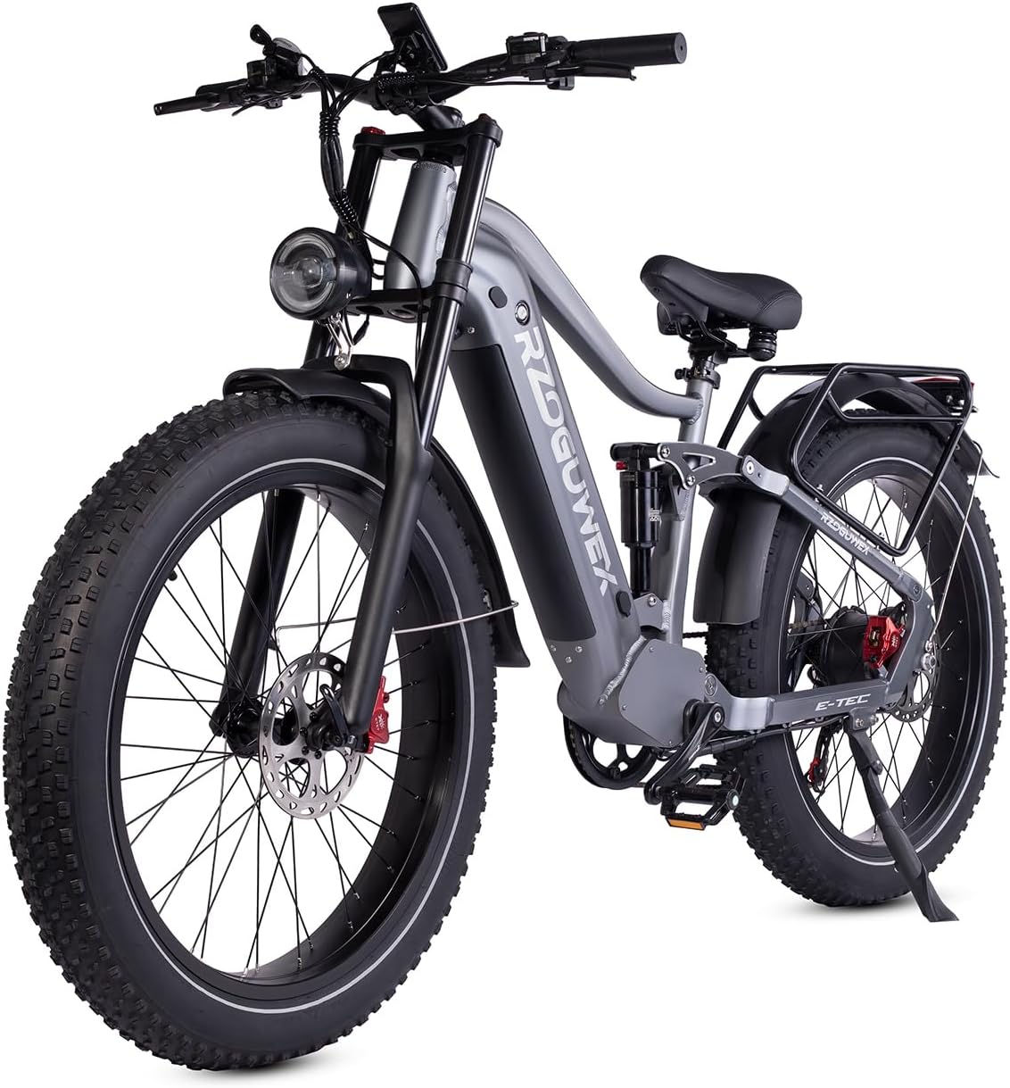 Bicicletta elettrica, EBIKE fuoristrada da 26 pollici per adulti con batteria rimovibile agli ioni di litio da 48 V 25 Ah, 7 velocità con doppi ammortizzatori e doppio freno a disco idraulico