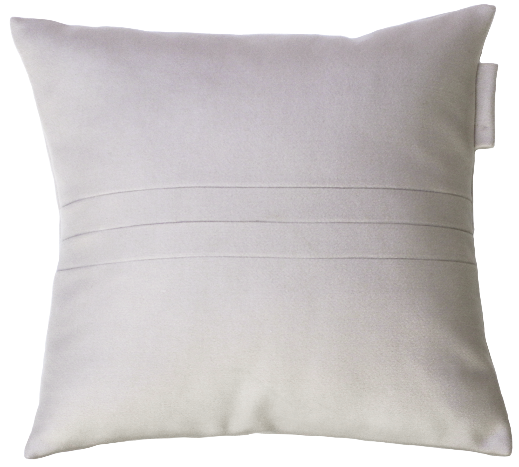 kussen 3 streep label zand 48x48cm