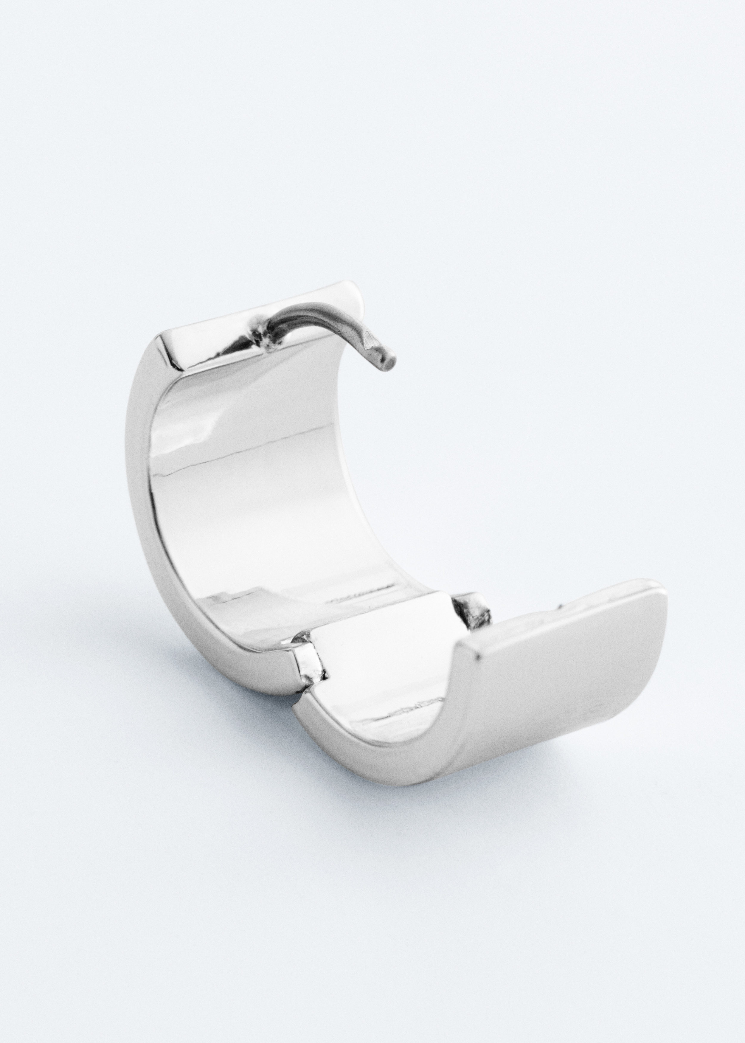 & Other Stories CHUNKY ANGULAR HOOP EARRINGS