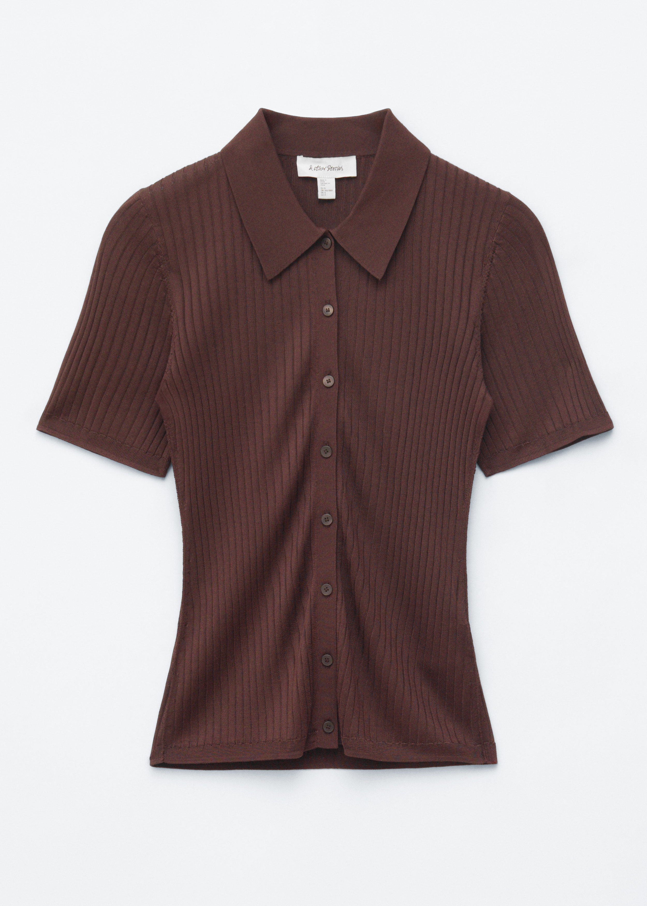 & Other Stories RIB-KNIT TOP