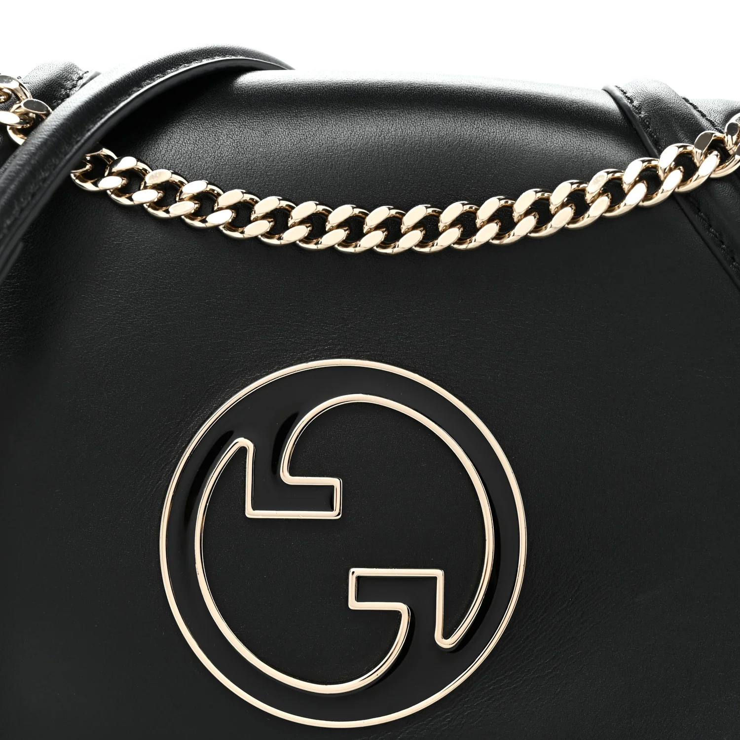 Calfskin Blondie Medium Shoulder Bag Black - Top Club