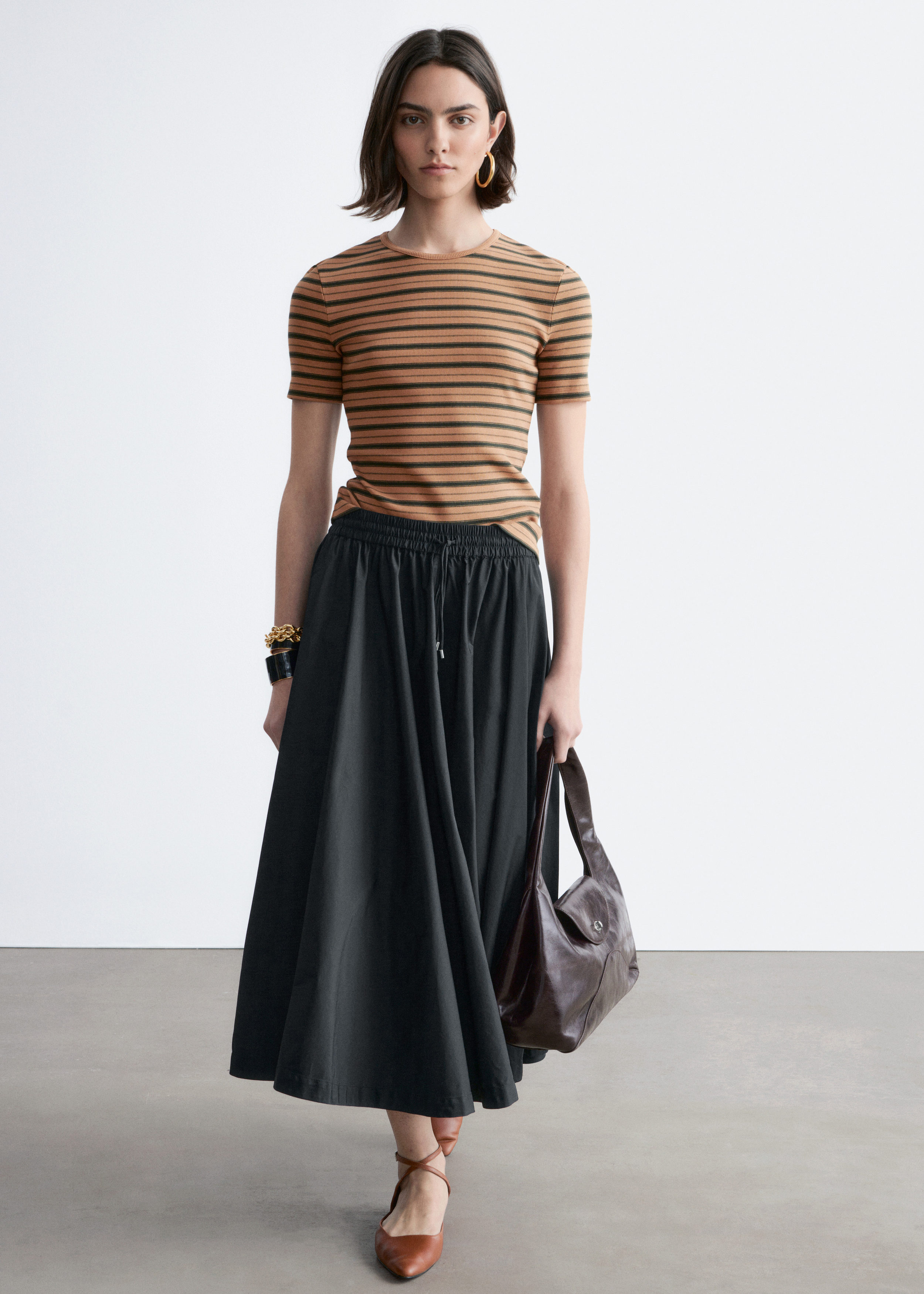 & Other Stories RIBBED T-SHIRT