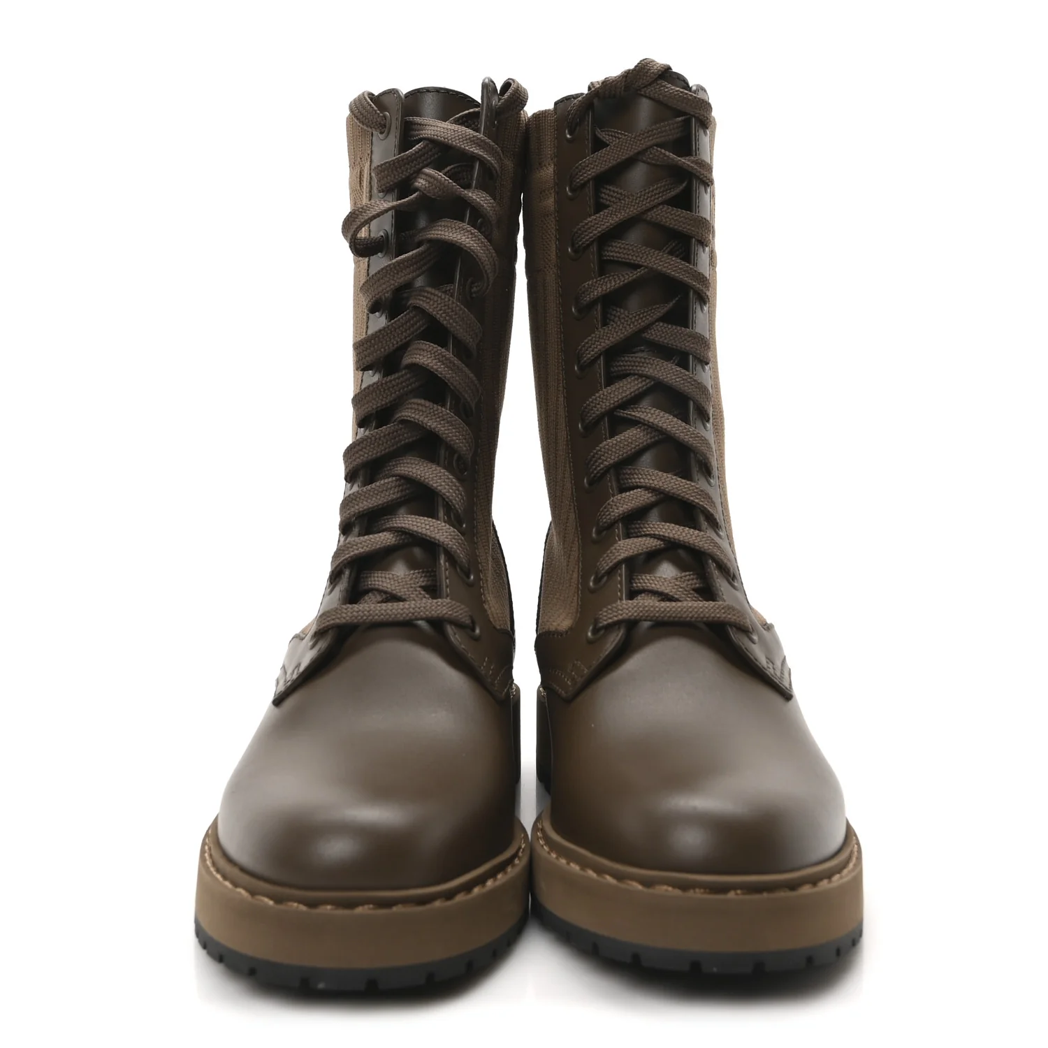 Vitello Stretch Fabric FF Rockoko Biker Boots 37 Maya Chocolate - Top Club