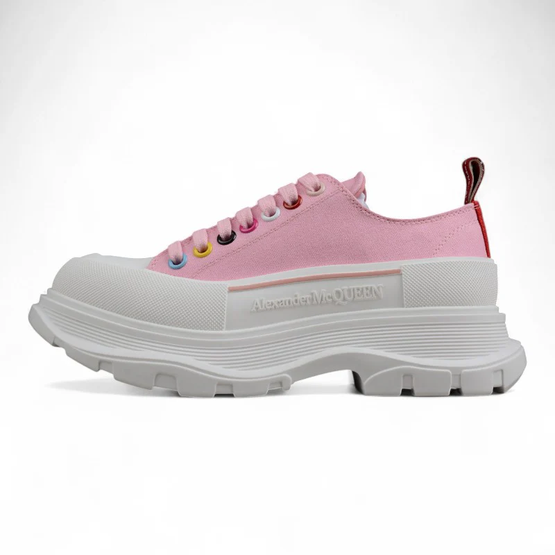 Alexander McQueen Tread Slick Low Lace-Up in Pink (Women's) - Sneaker Replica Workshop