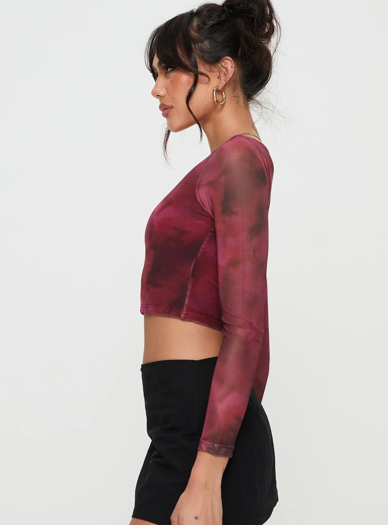 Stilla Long Sleeve Top Red