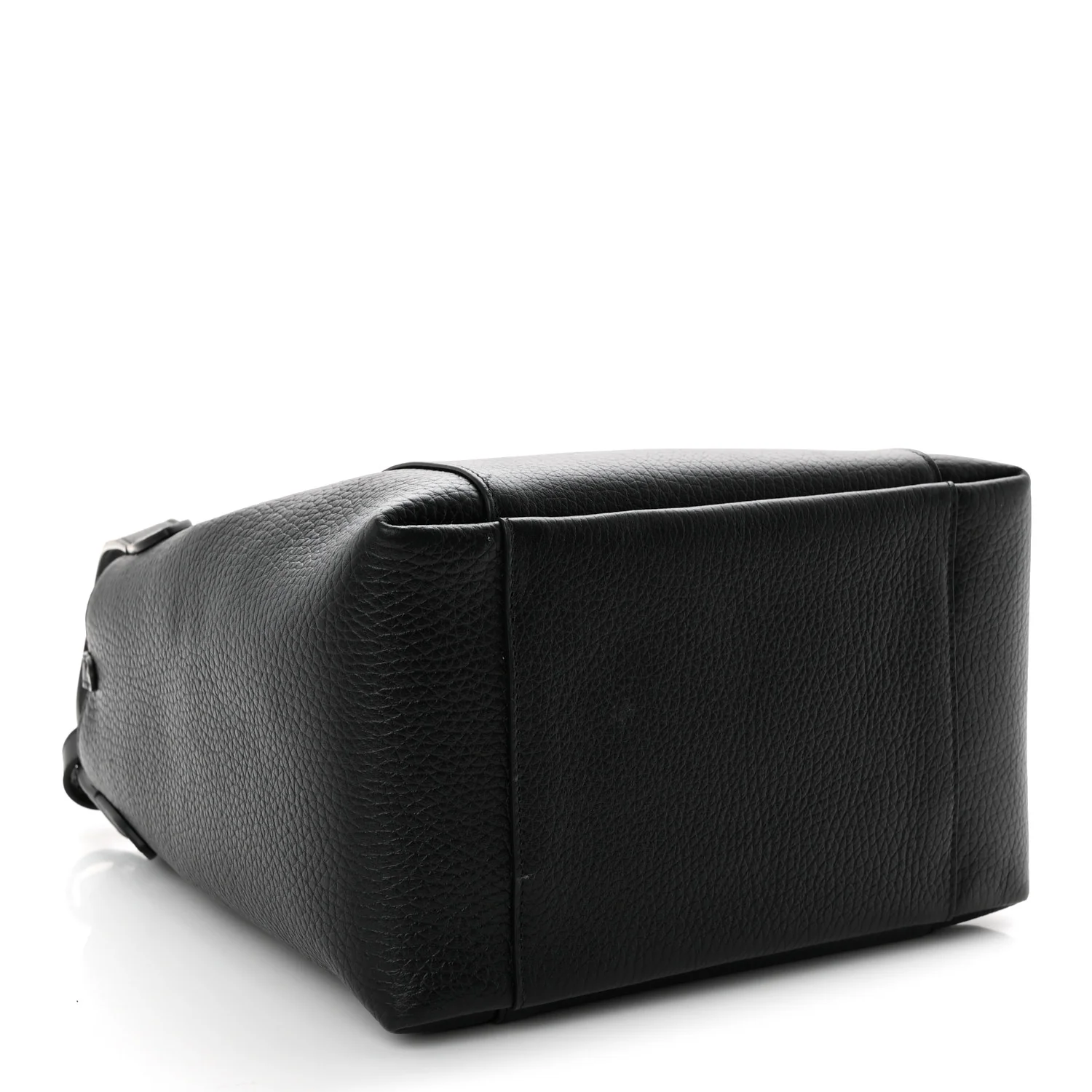 Calfskin Medium Signature Bucket Bag Black - Top Club