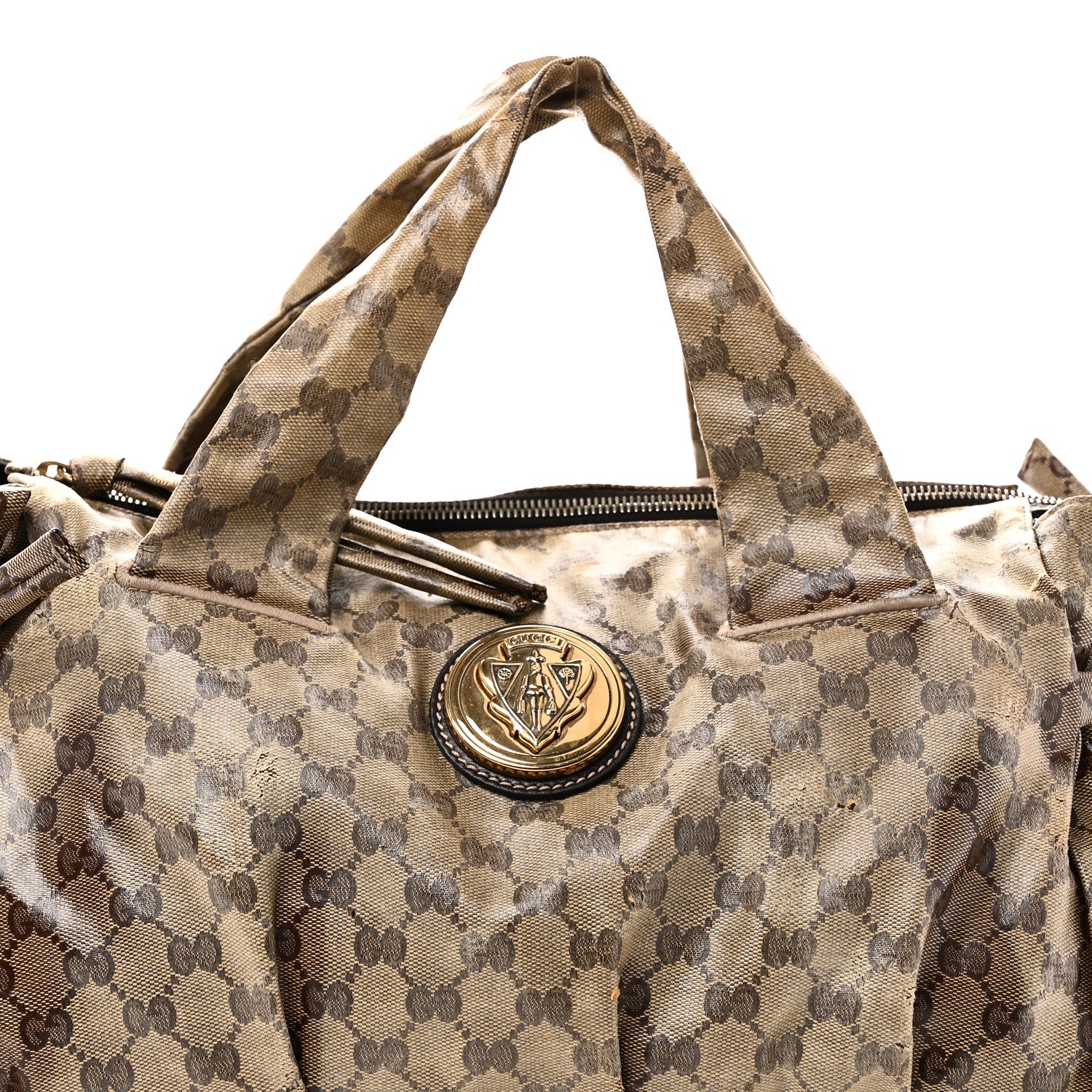 Crystal Monogram Medium Hysteria Top Handle Bag - Top Club