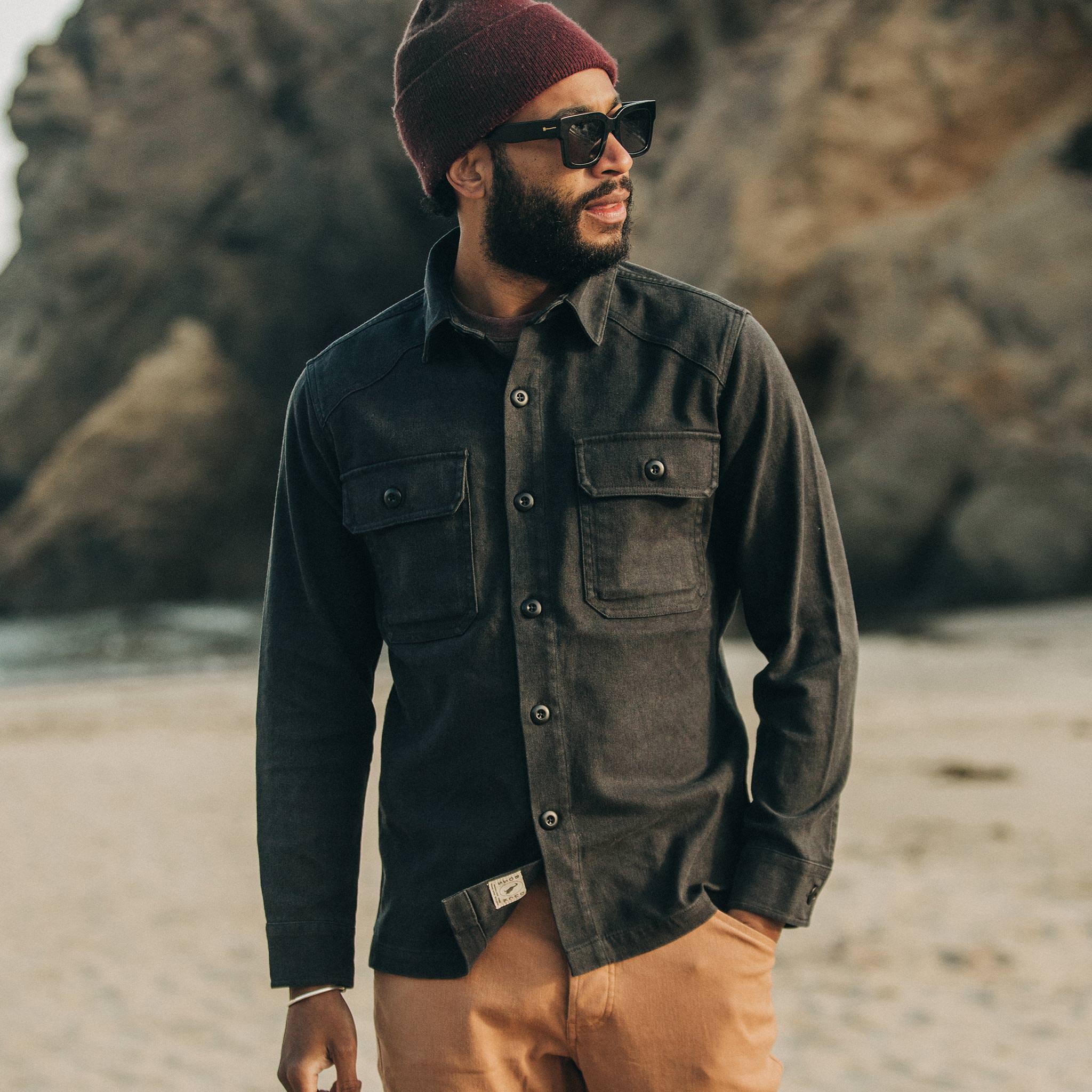The Shop Shirt in Coal Boss Duck