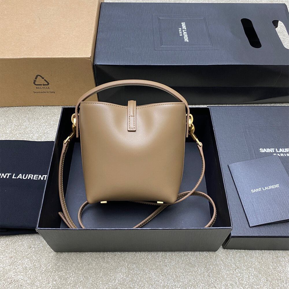 YSL LE 37 mini in shiny leather - Top Club