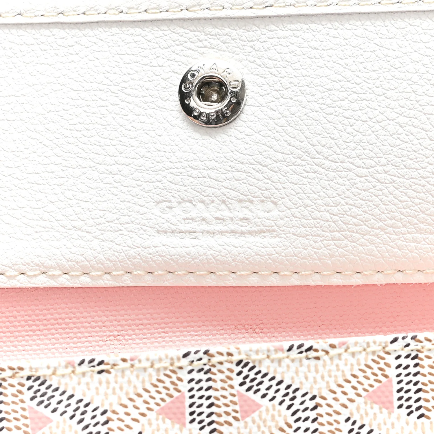 Goyardine Saint Louis Claire Voie PM White Pink - Top Club