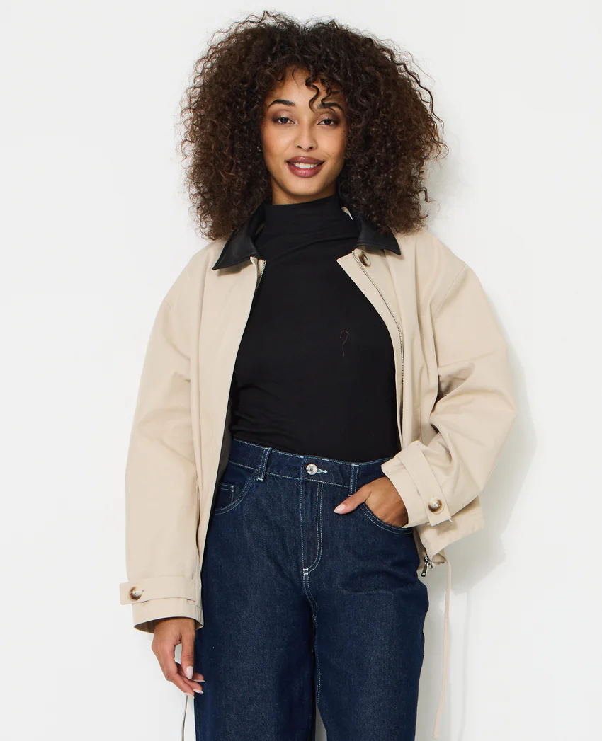 Pimkie Veste col simili avec base resserrable