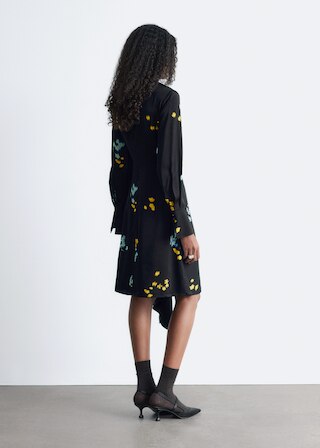 & Other Stories ASYMMETRIC LONG-SLEEVE MINI DRESS
