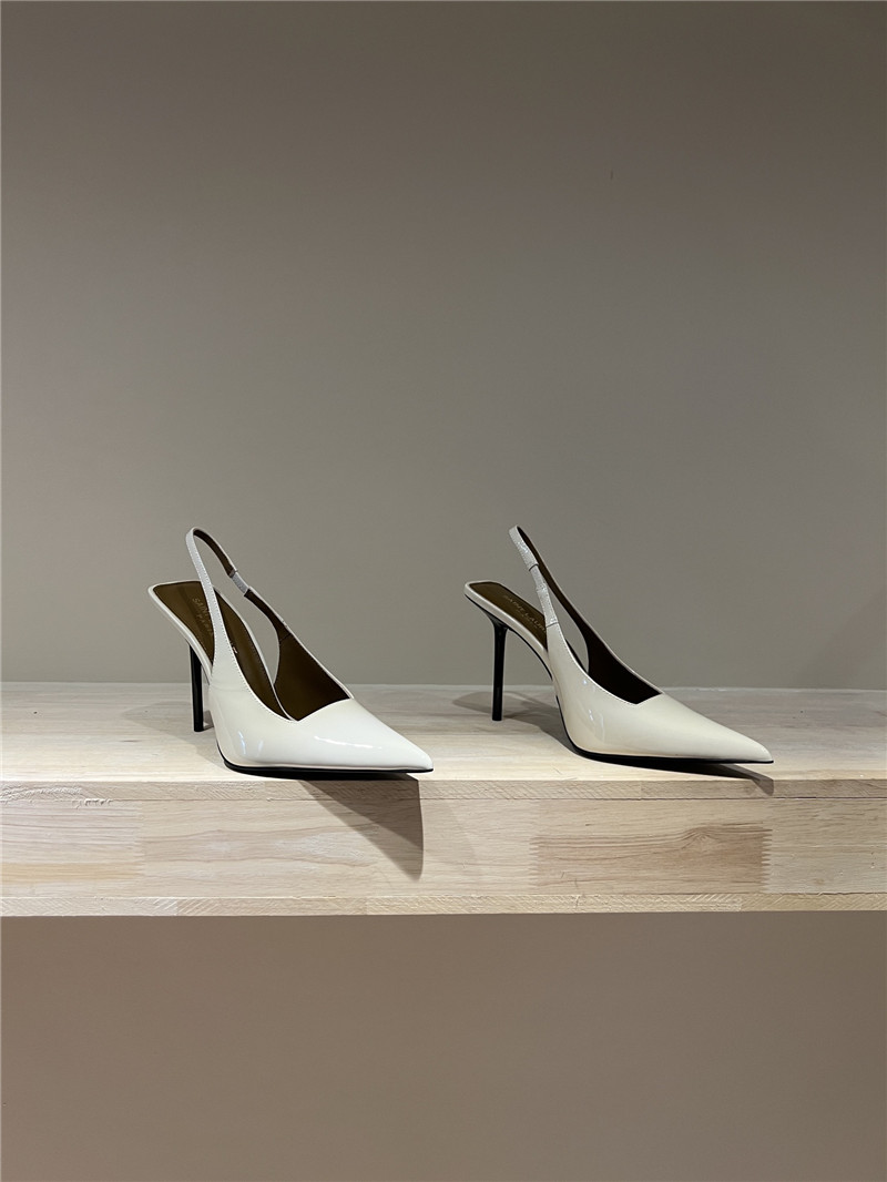 YSL Strap Back Elastic Pointed Toe High Heel Sandals - Sneaker Replica Workshop