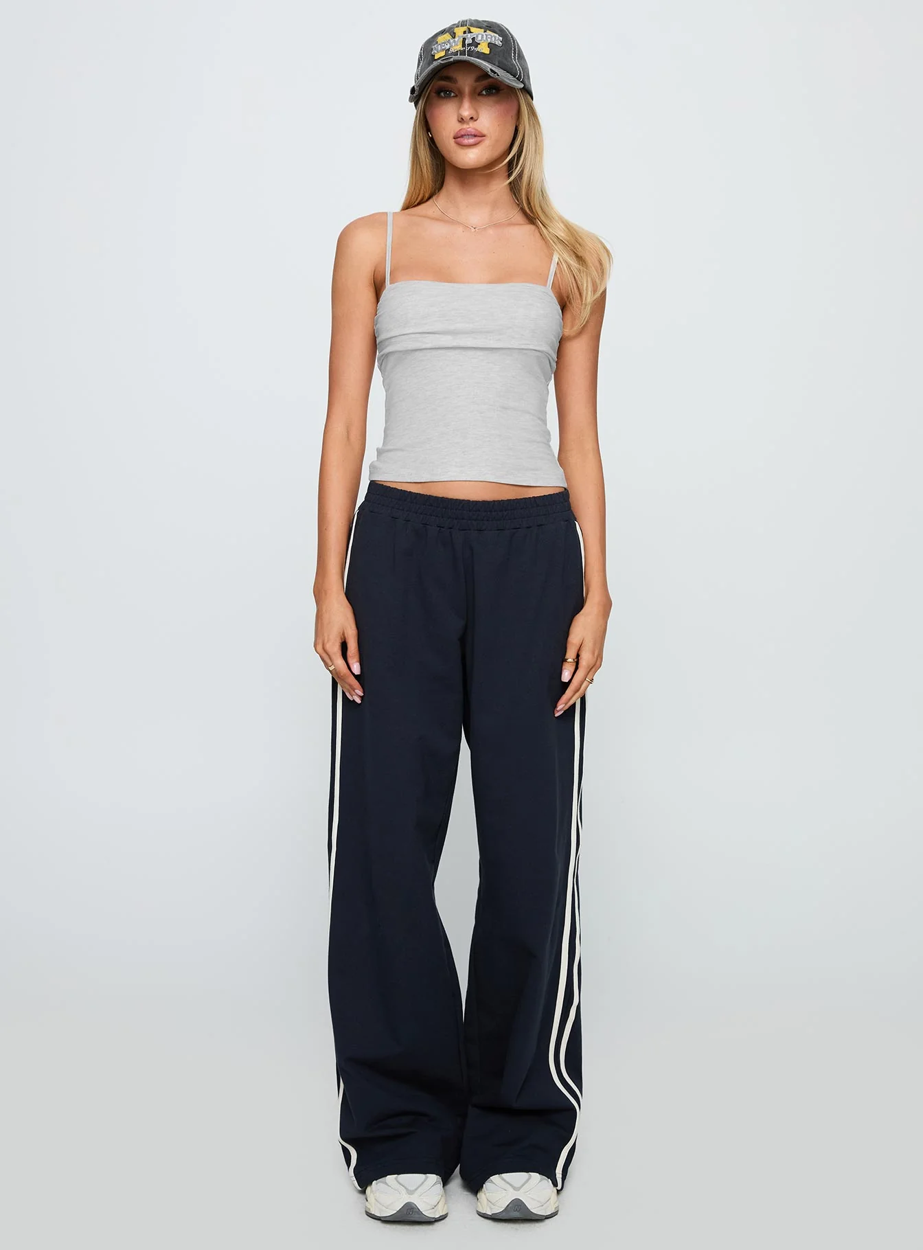 Race My Mind Top Grey Marle