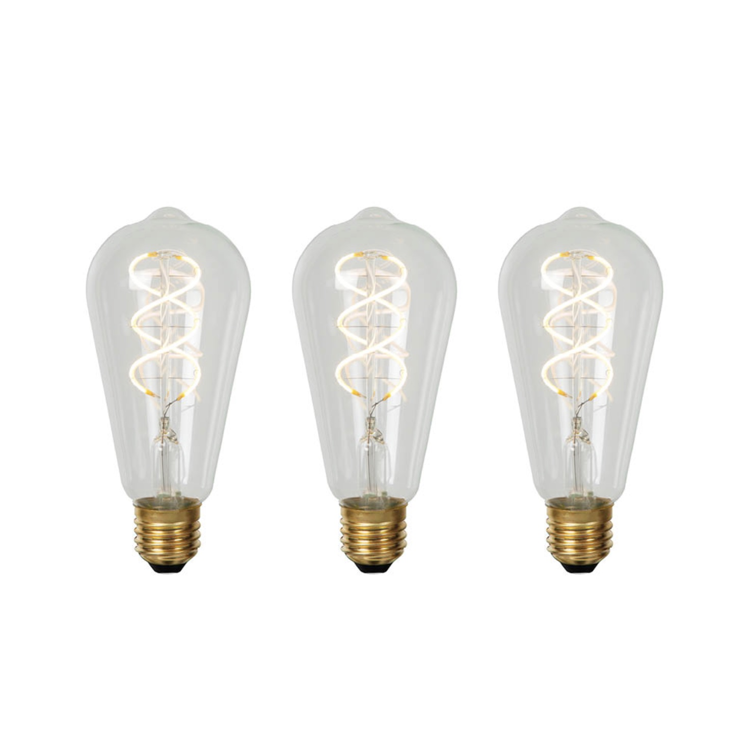 SET - 3X EDISON SPIRAAL HELDER