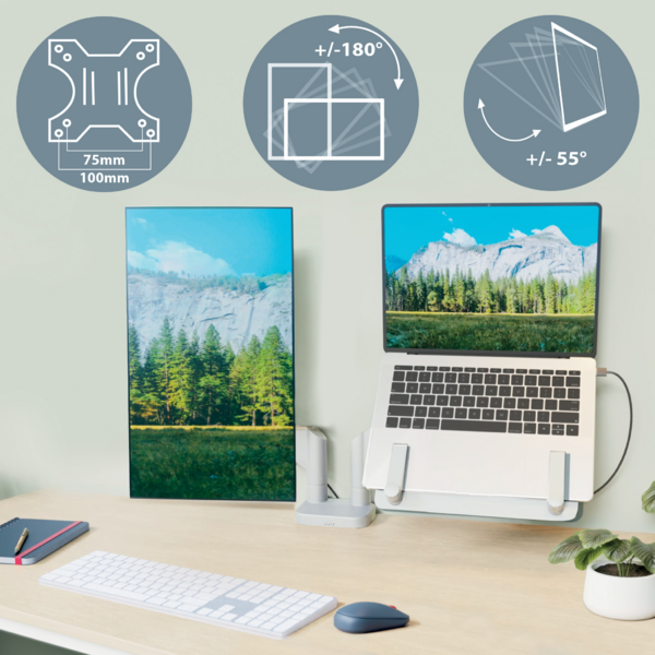 Monitor-& Laptoparm Ergo Dubbel