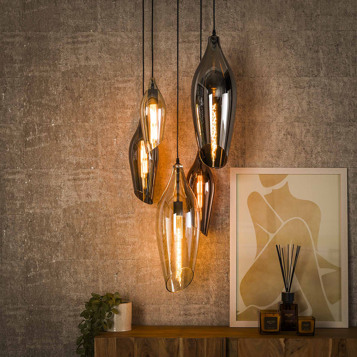 Hanglamp Kryptonite getrapt