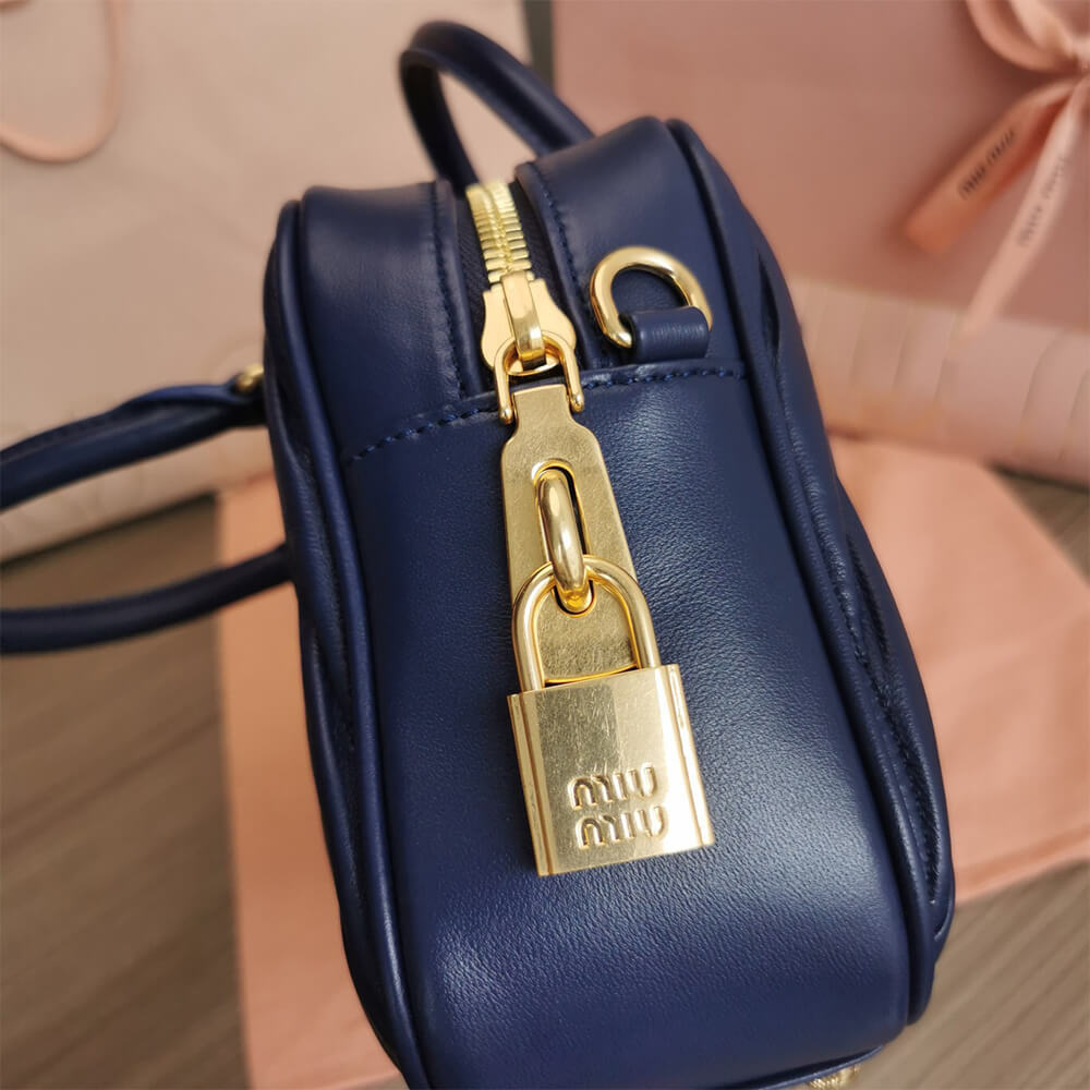 Matelasse nappa leather top-handle bag - Top Club