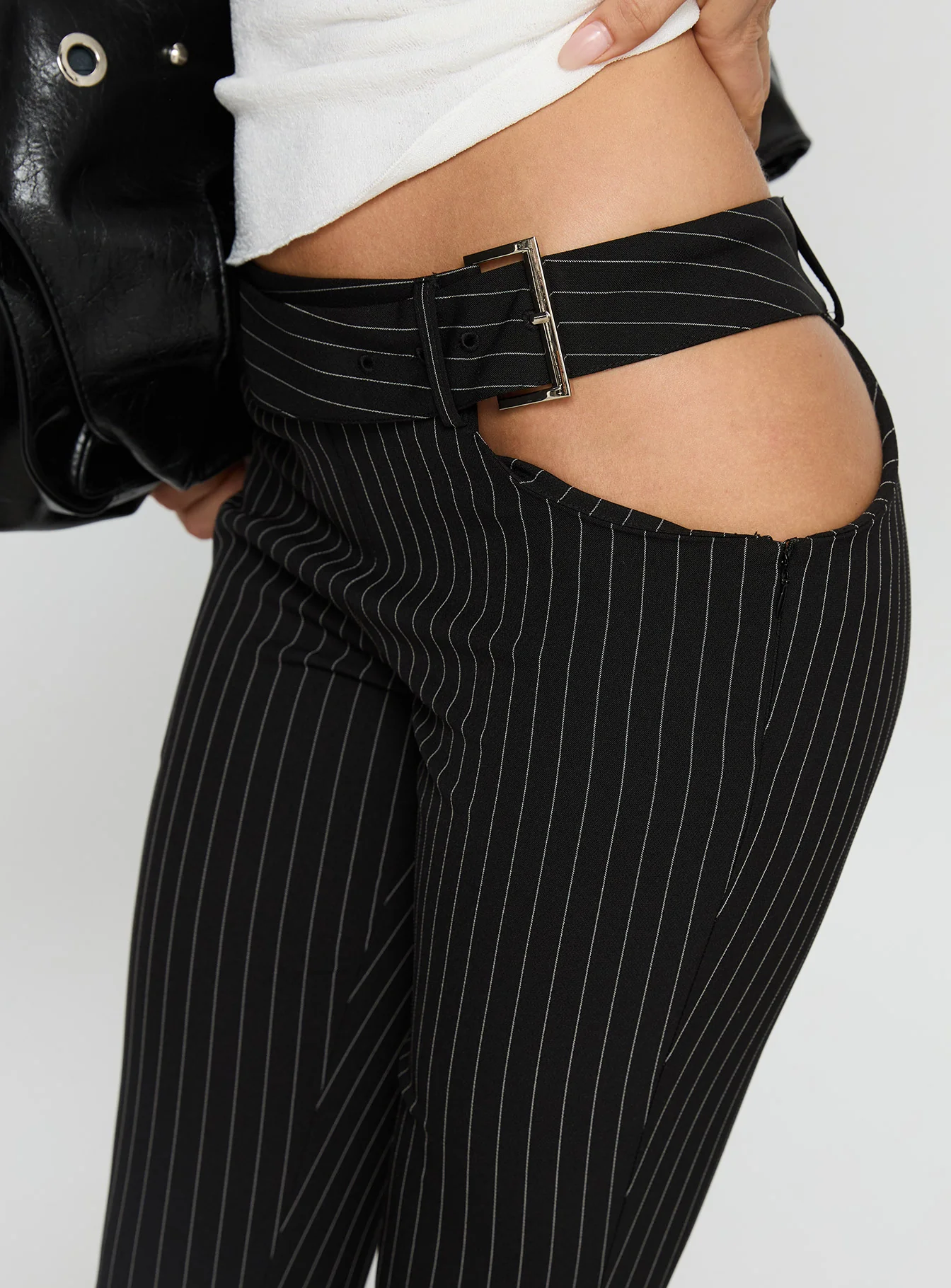 Yves Pant Onyx Pinstripe