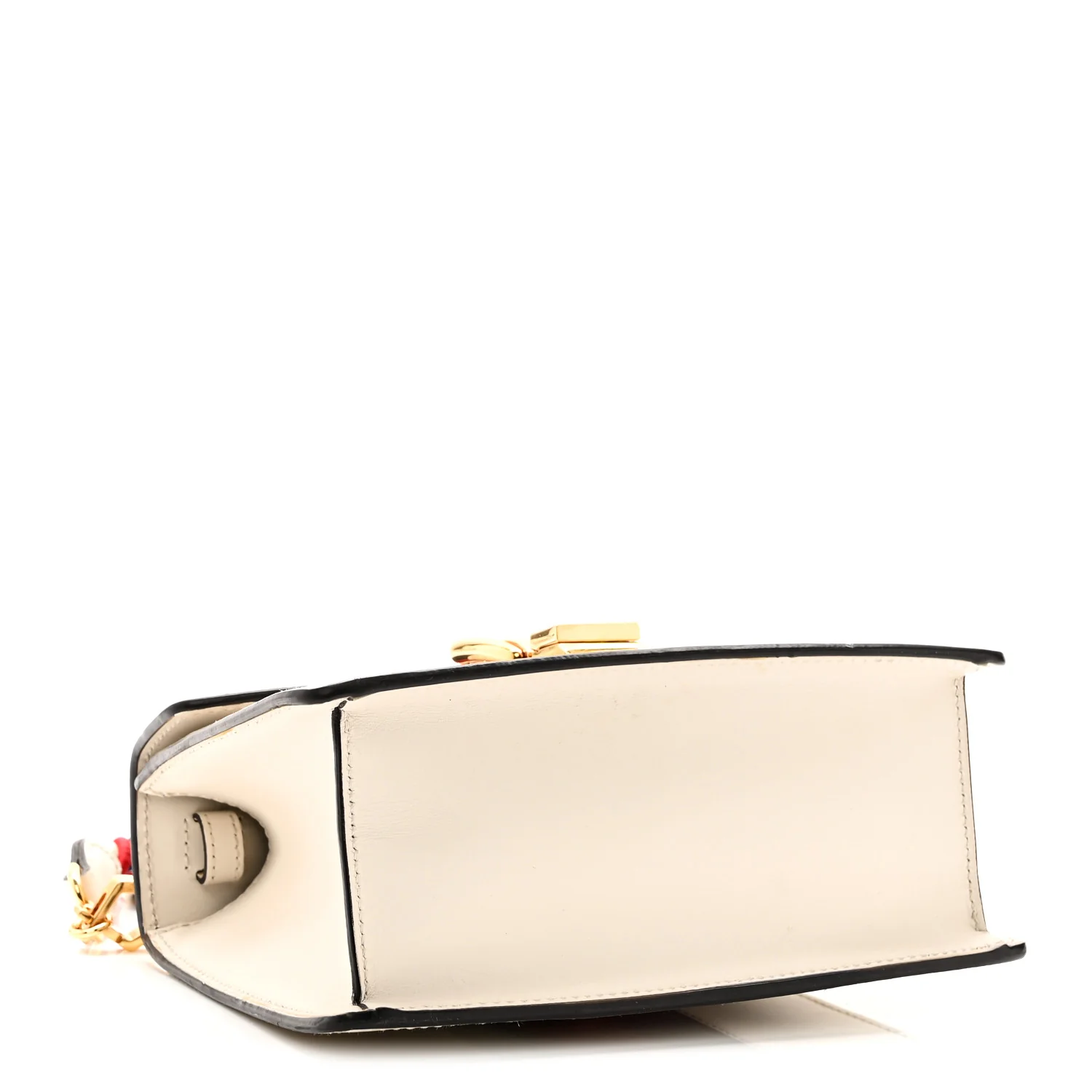 Calfskin Mini Sylvie Top Handle Bag White - Top Club
