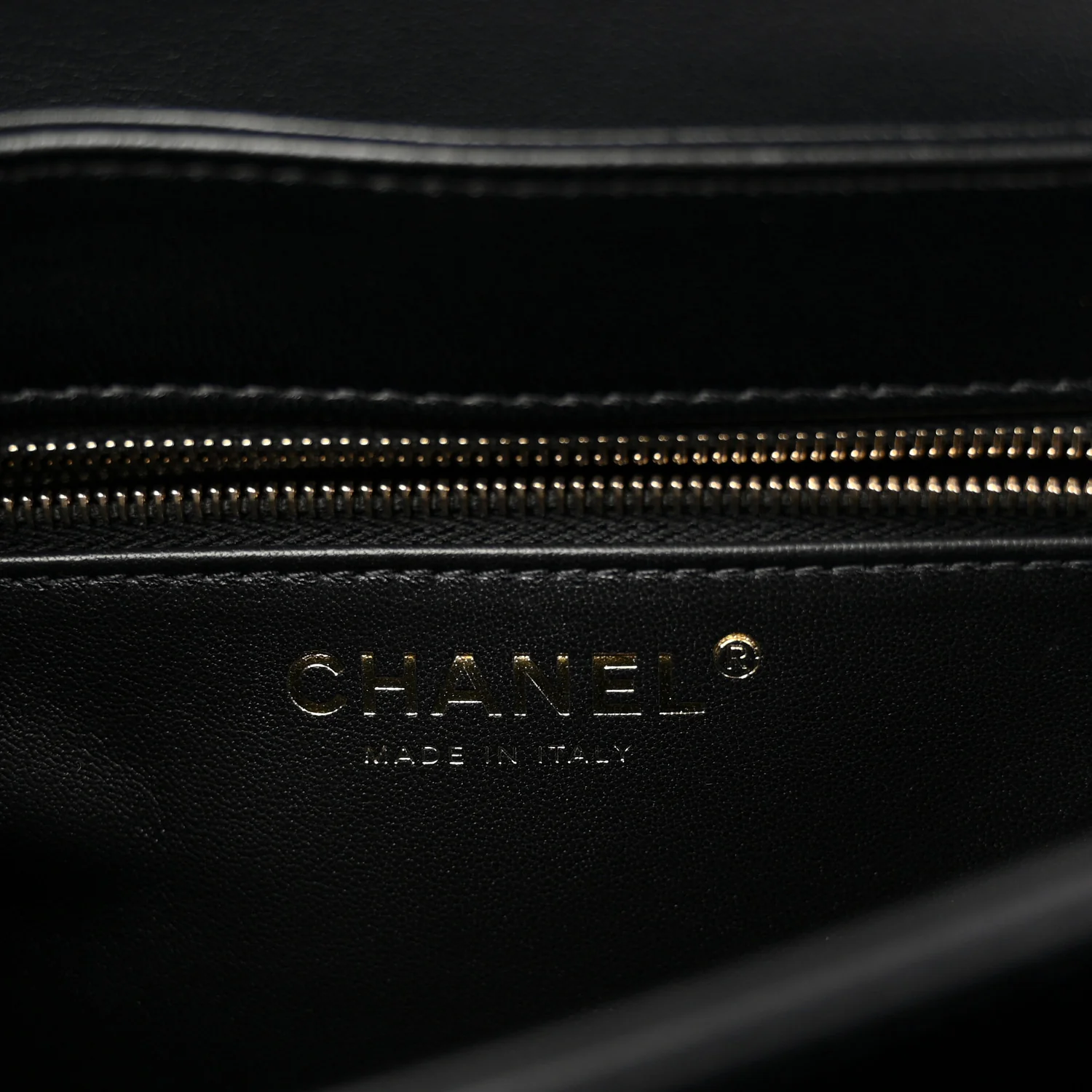 Lambskin Quilted Small Trendy CC Chain Dual Handle Flap Bag Black - Top Club