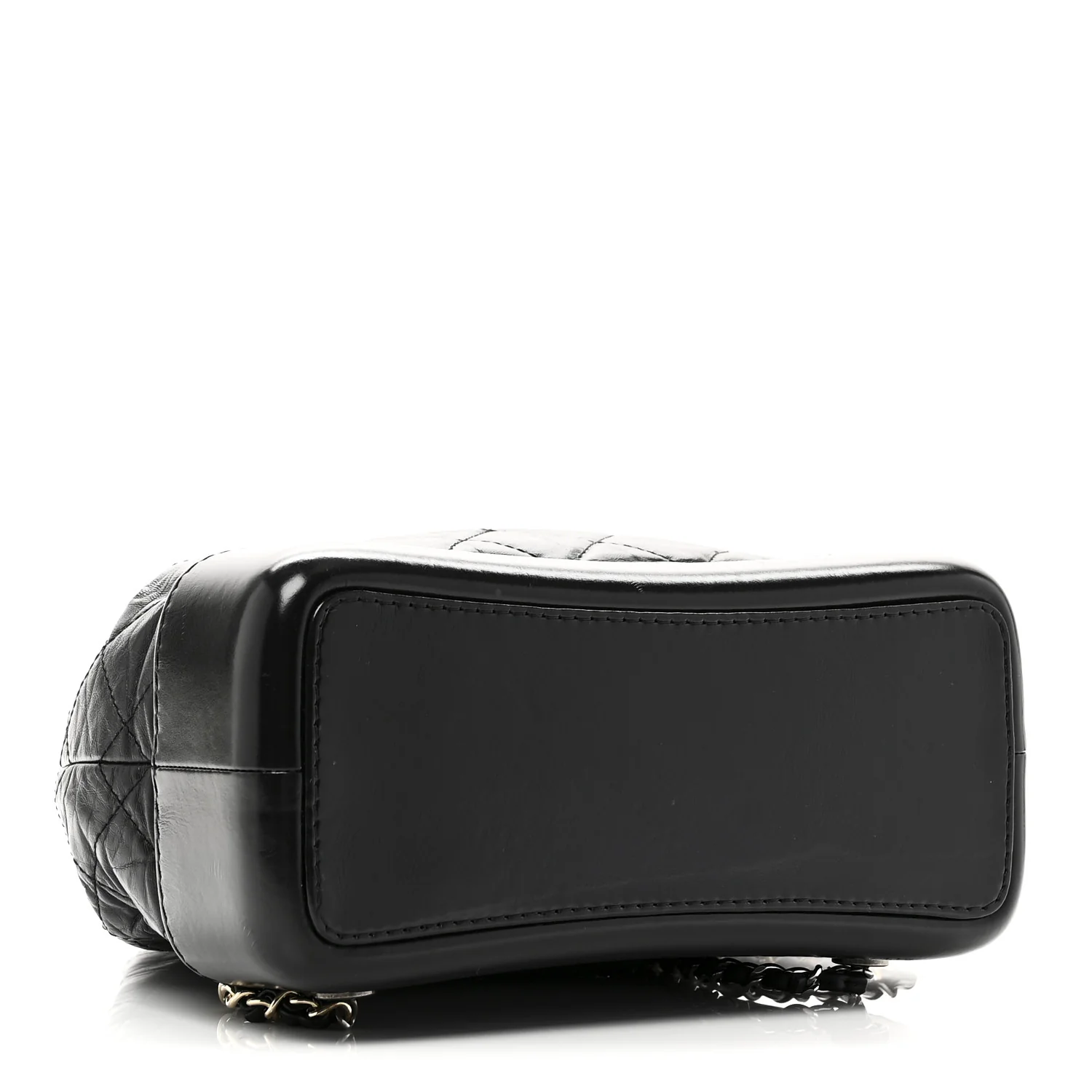Aged Calfskin Quilted Small Gabrielle Backpack Black - Top Club
