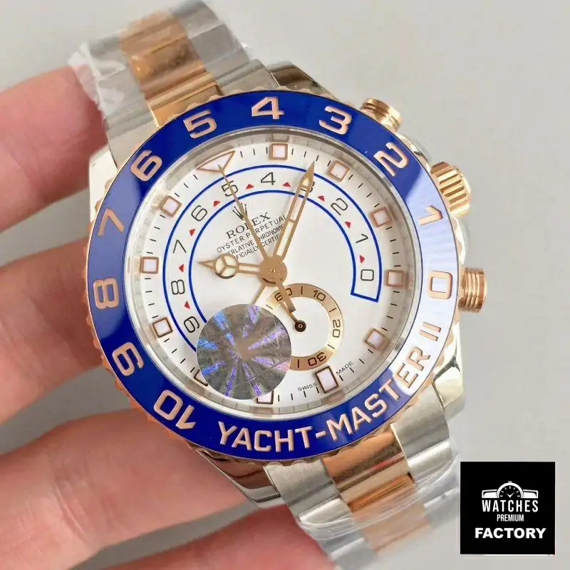 Rolex Yacht Master II 116681 JF Factory Rose Gold White Dial