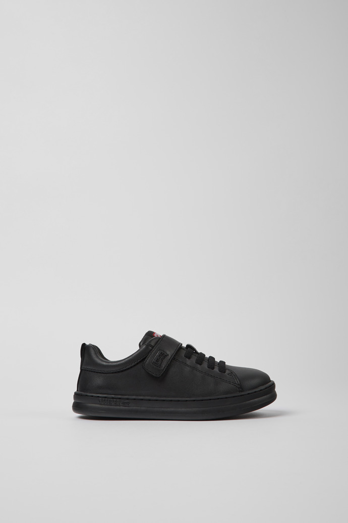 Runner Black Leather and Fabric Sneakers for Boys