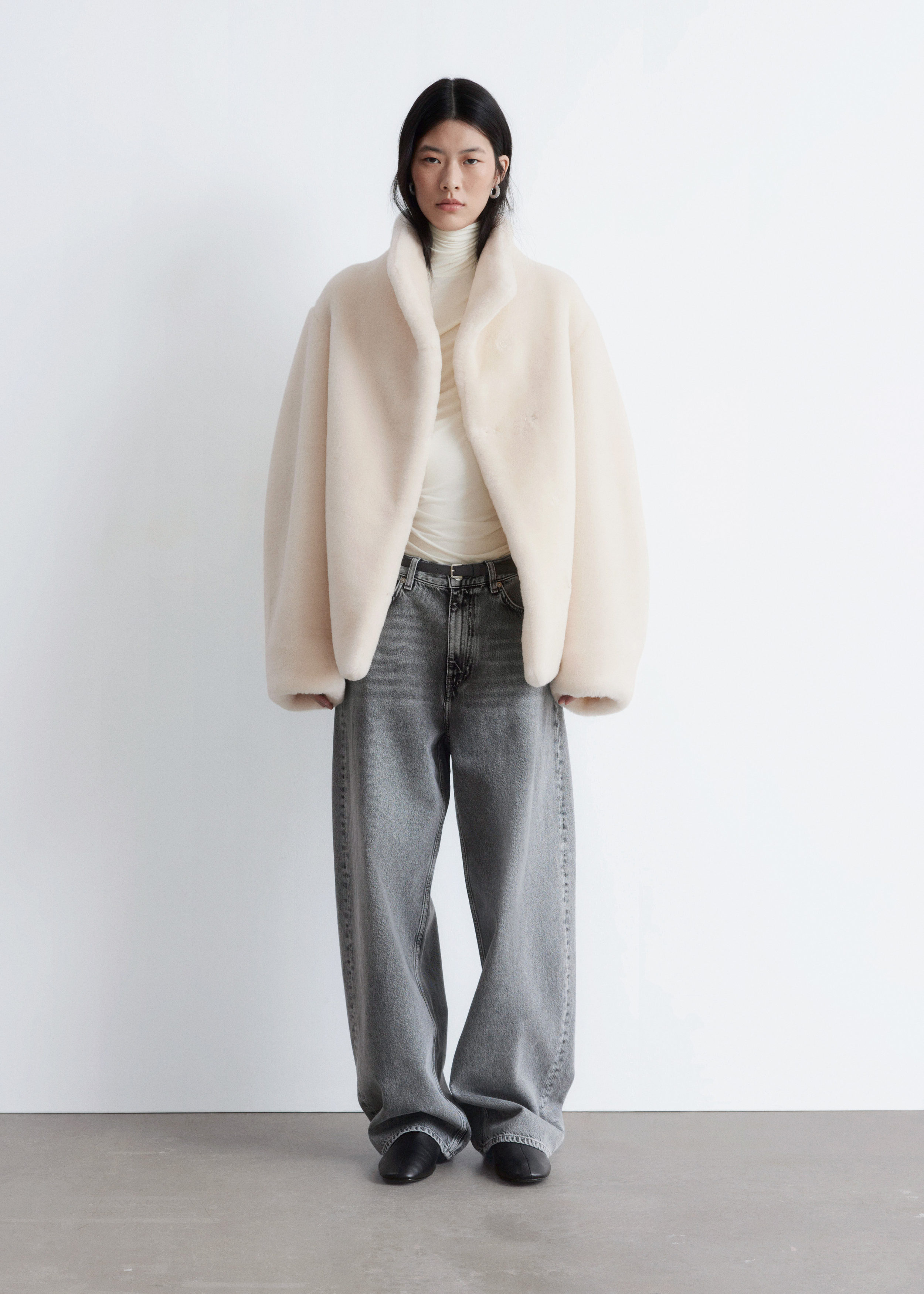 & Other Stories FAUX FUR JACKET