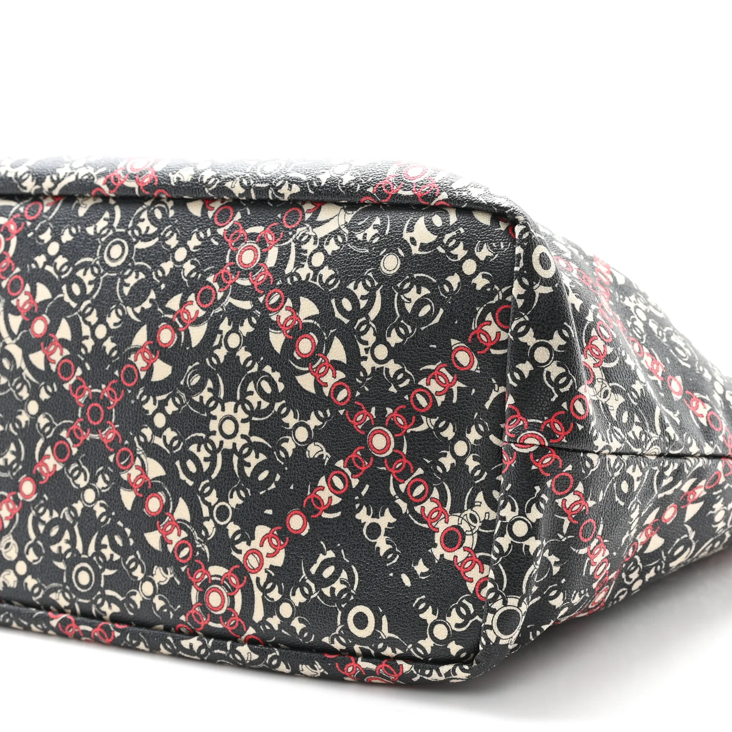 Coated Canvas Coco Small Tote Black - Top Club