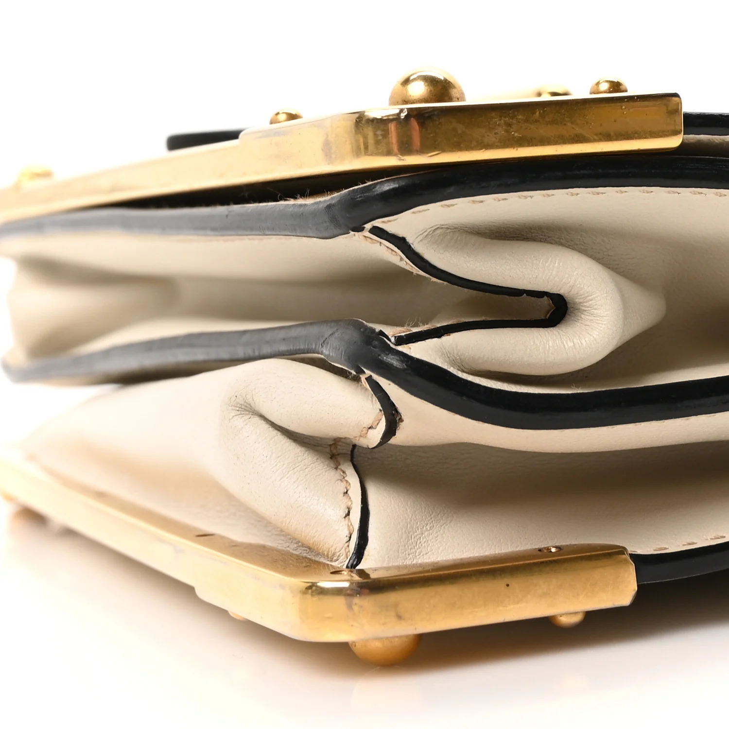 City Calf Saffiano Cahier Bag Talco Black - Top Club