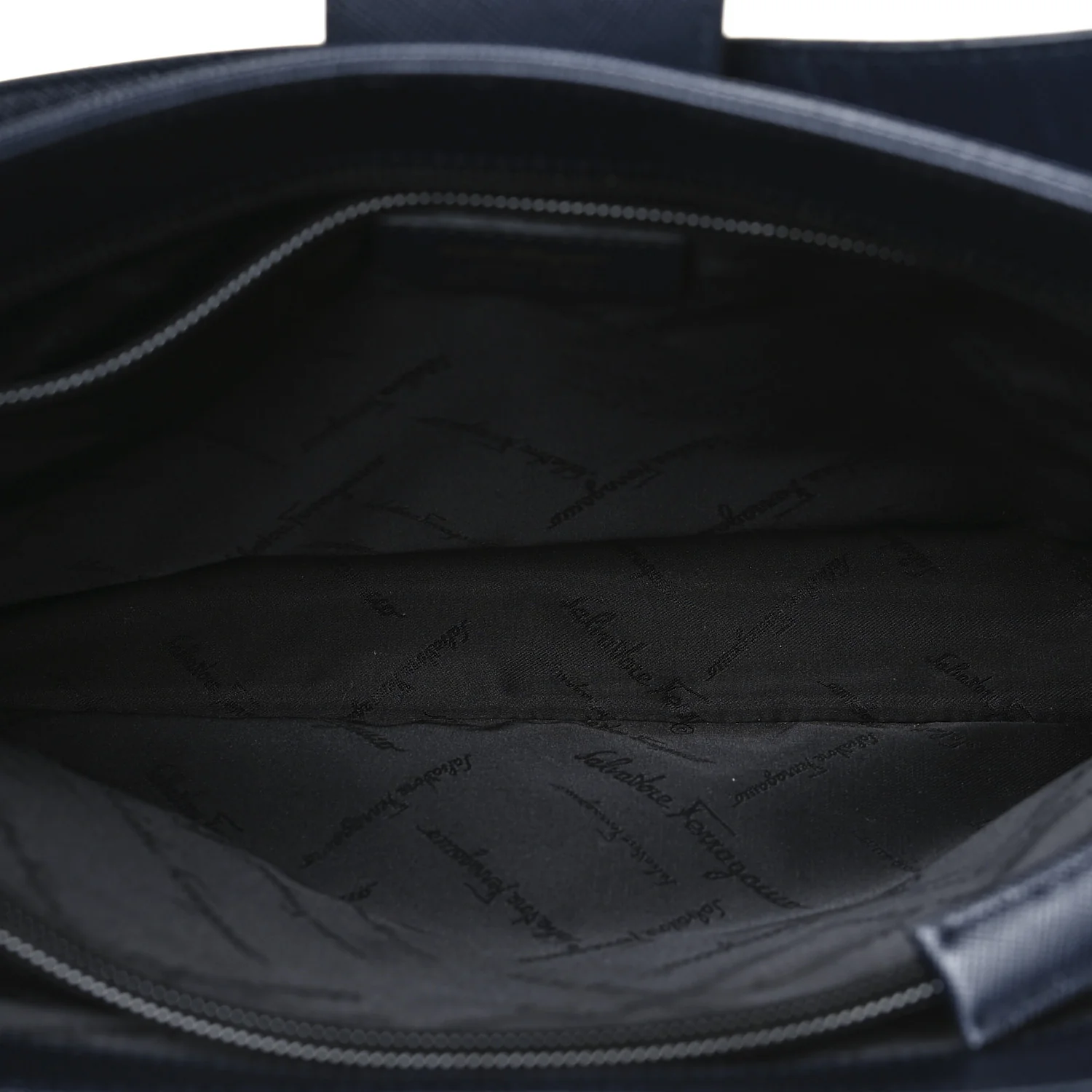 Hammered Calfskin Trifolio Shoulder Bag Navy - Top Club