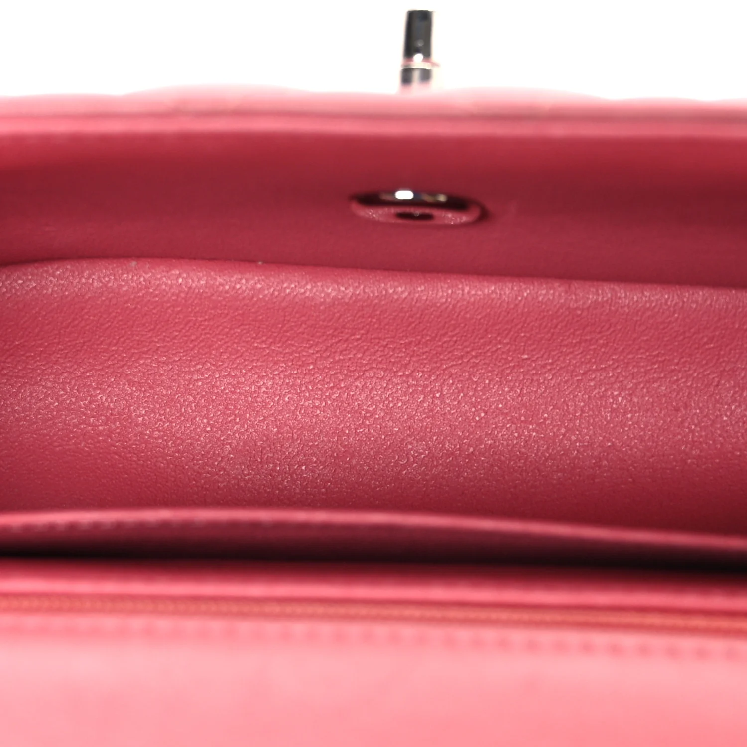 Lambskin Quilted Mini Rectangular Flap Pink - Top Club