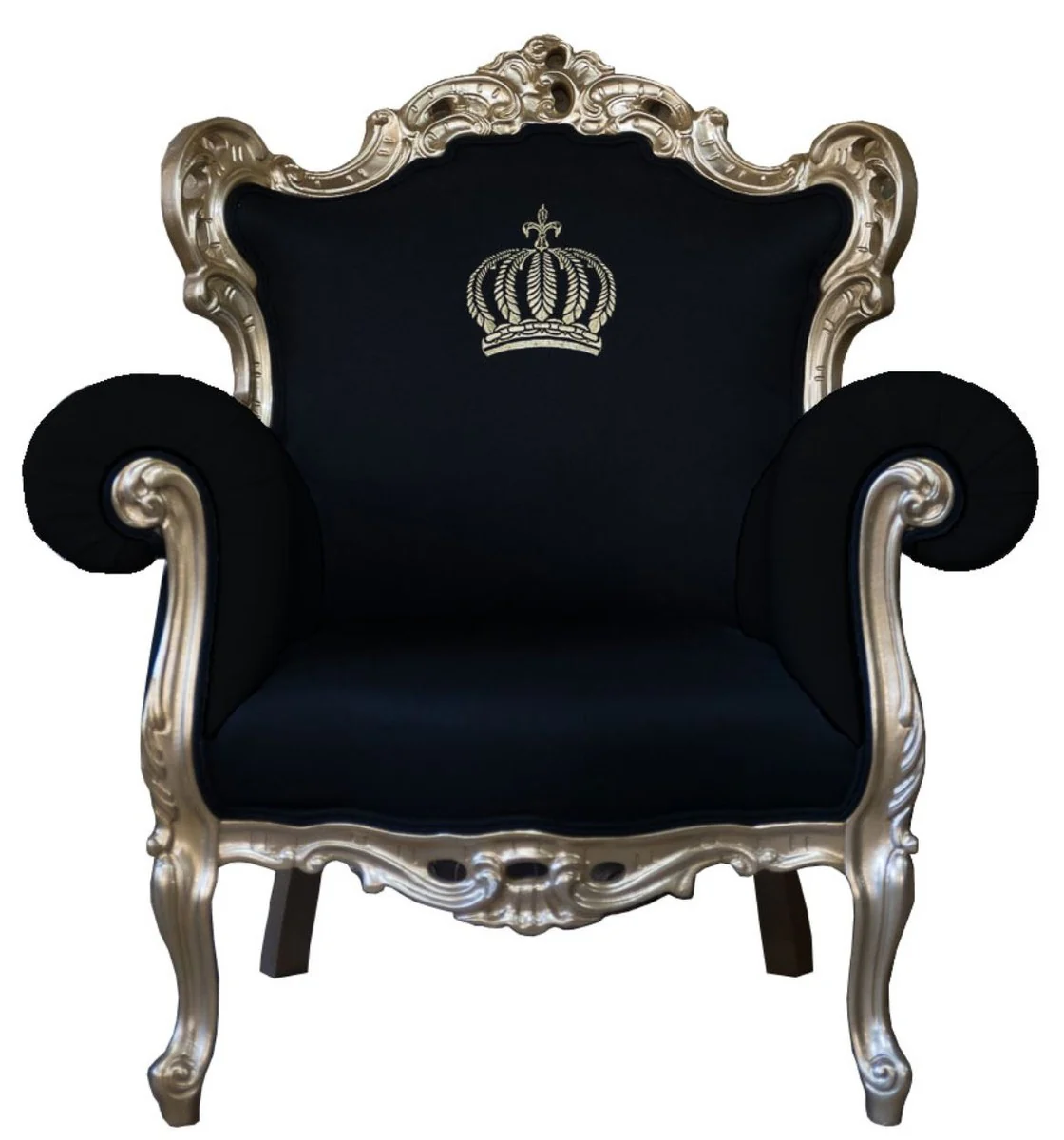 Pompöös by Luxus Barock Sessel Schwarz / Gold - Pompööser Barock Sessel designed by Harald Glööckler