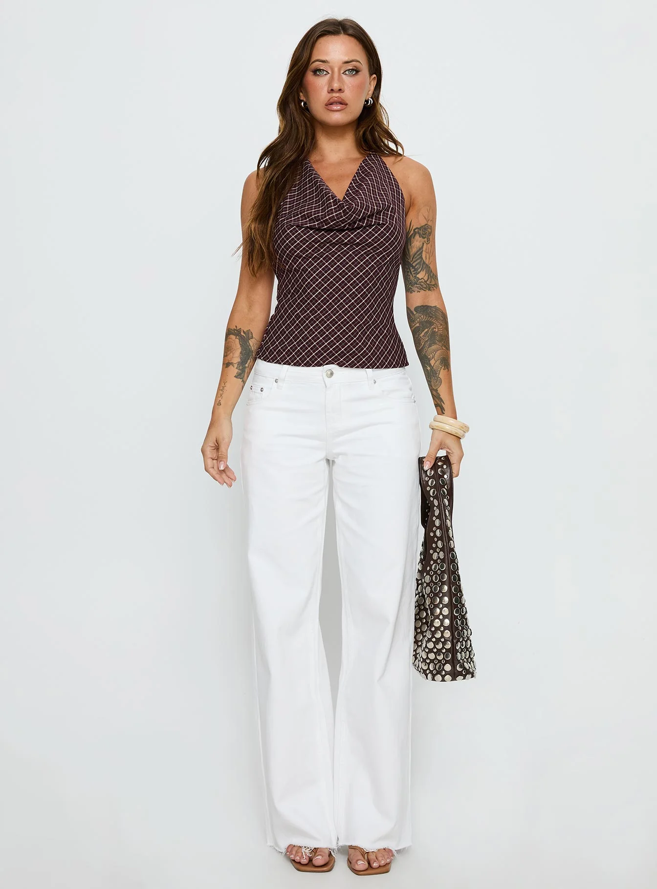 Sabryna Low Rise Straight Leg Jeans White