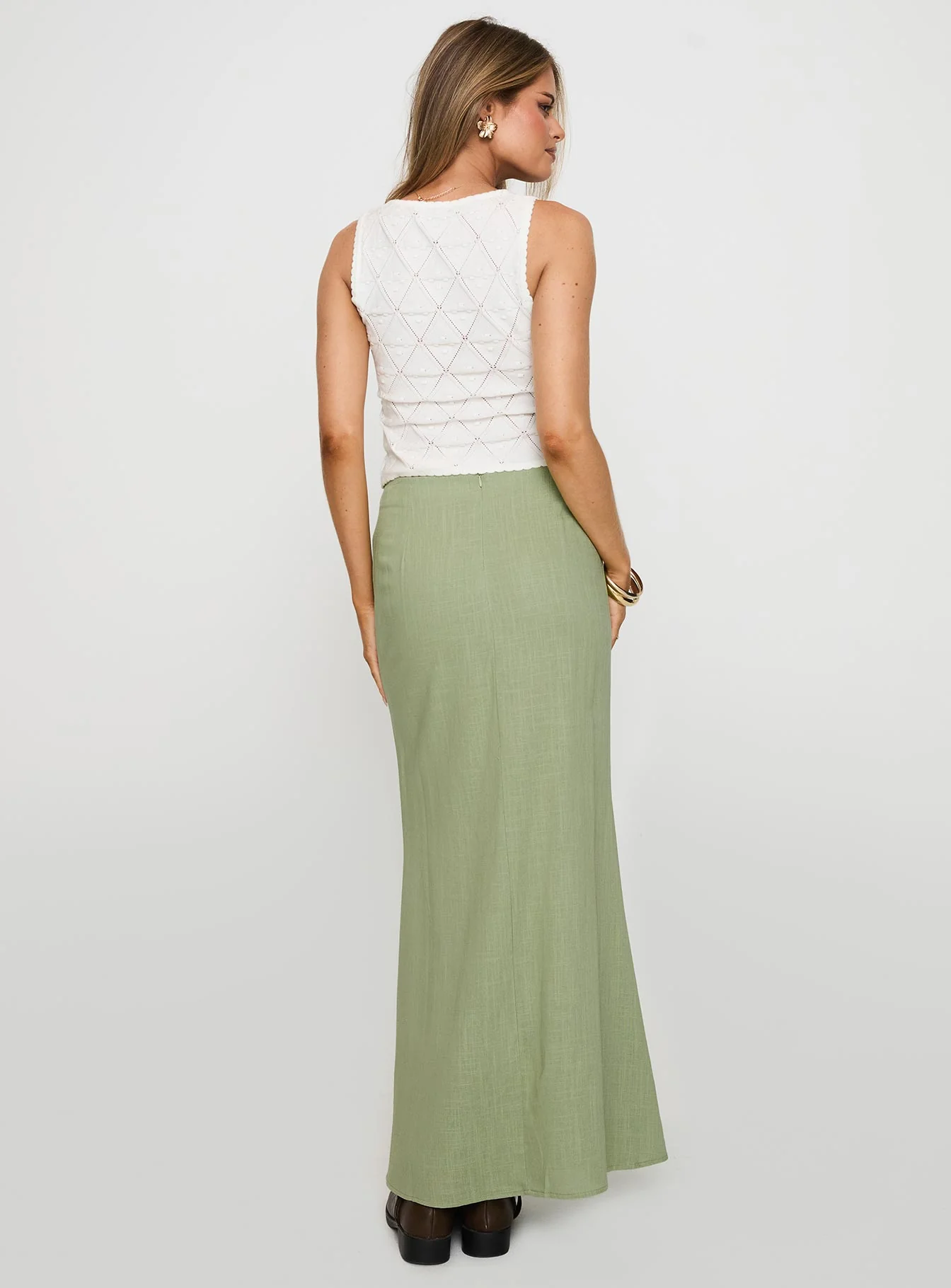 Giulia Knit Top White