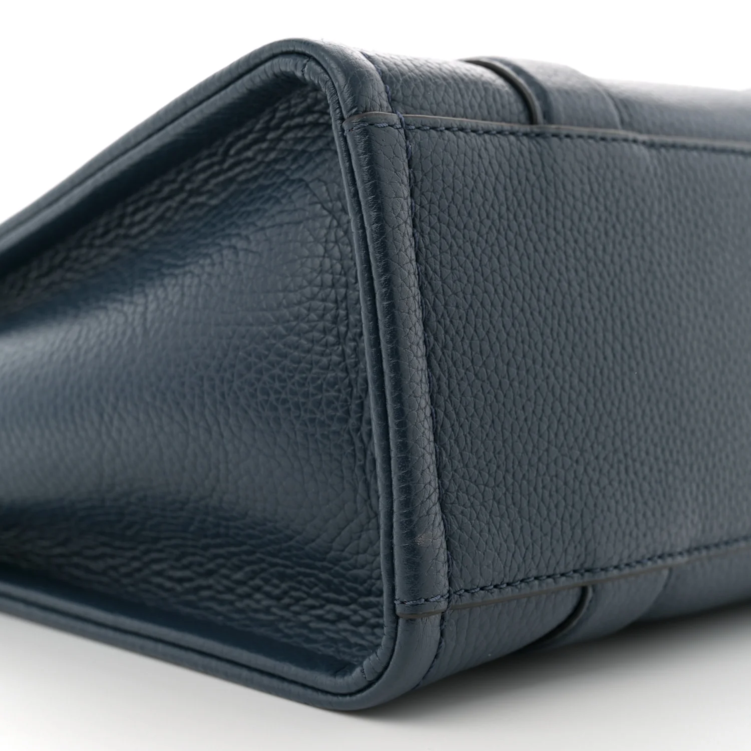 Grained Calfskin Small The Tote Bag Blue Sea - Top Club