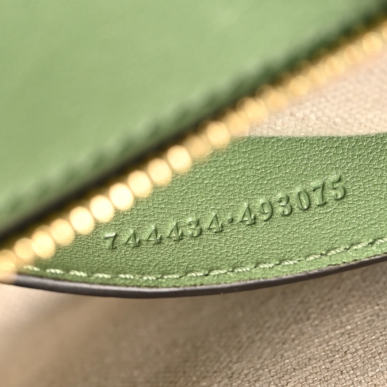 Sakai Be Green Calfskin Diagonal Stitched Small Blondie Shoulder Bag Light Green - Top Club